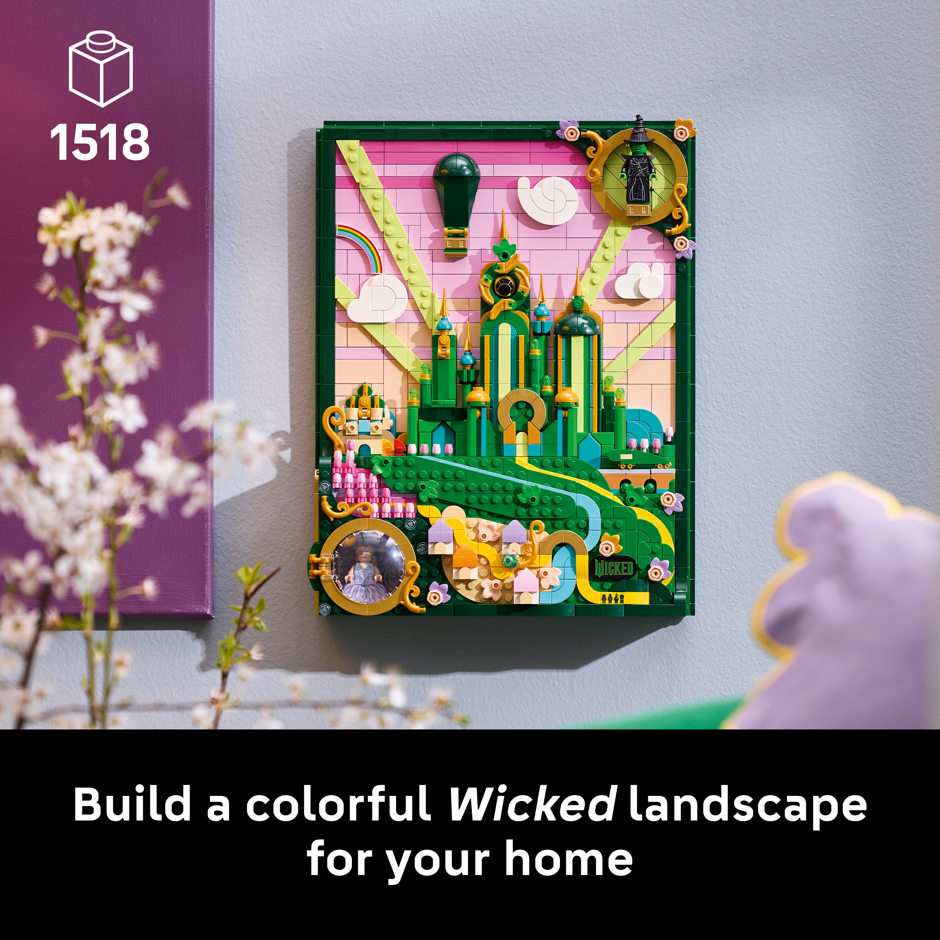 Lego 75685 Emerald City Wall Art