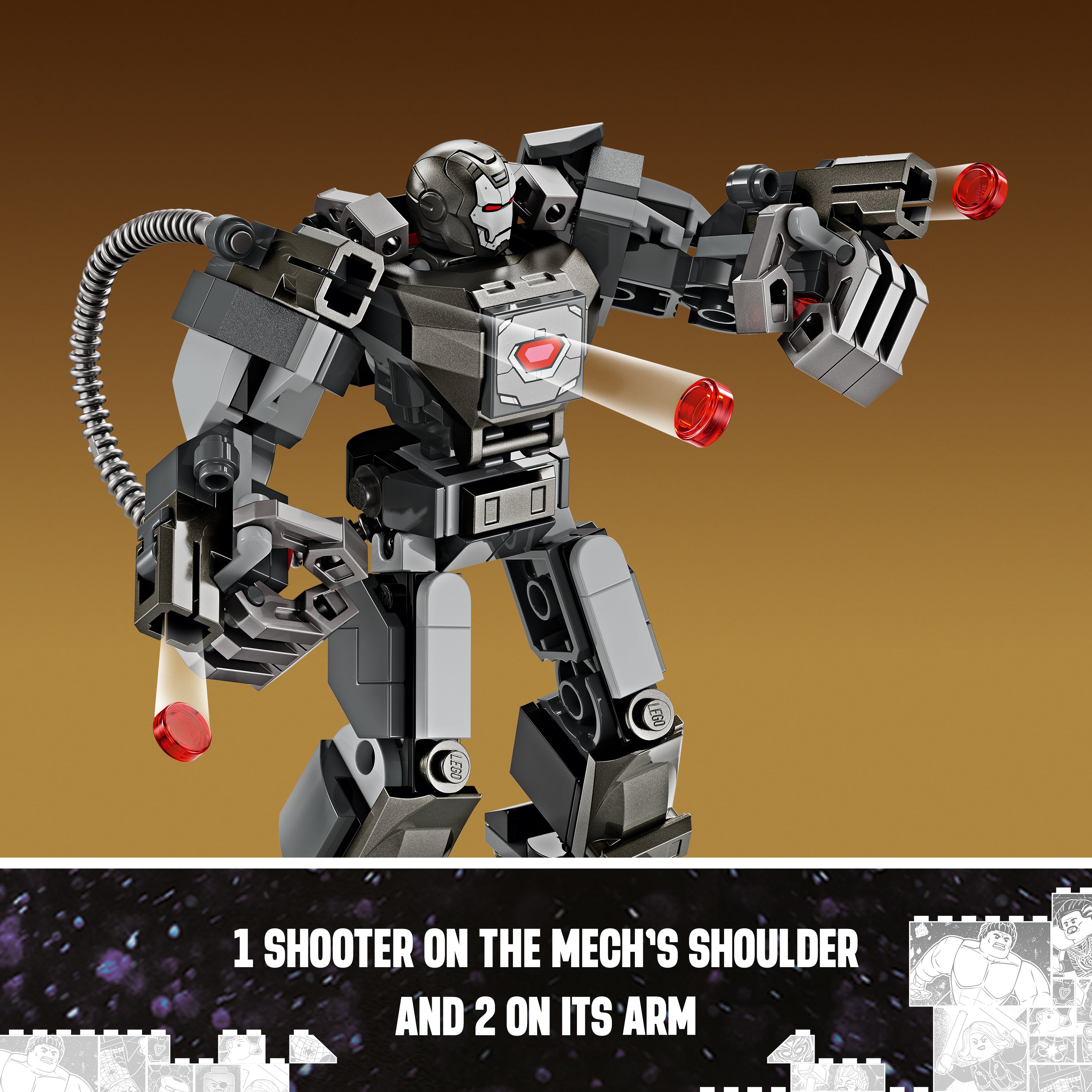 Lego 76277 War Machine Mech Armor