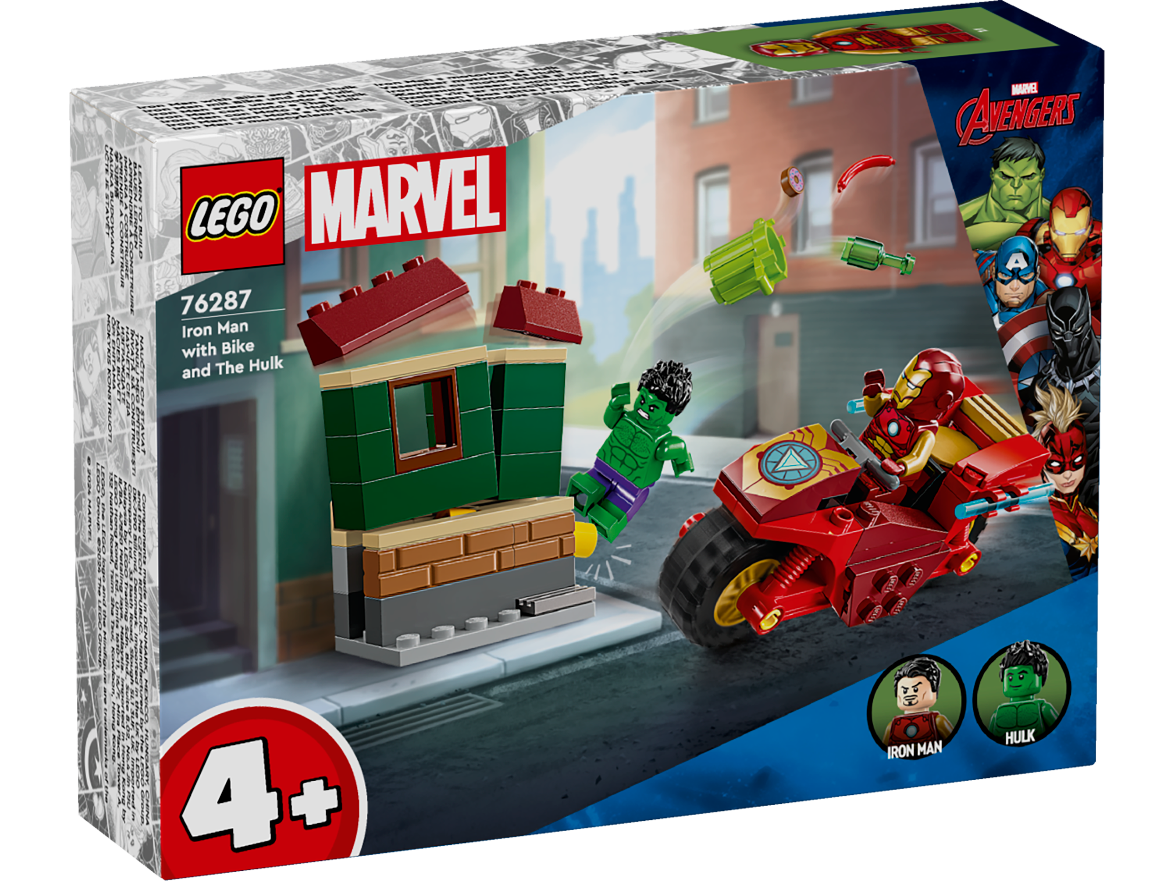 Lego 76287 Iron Man with Bike and The Hulk