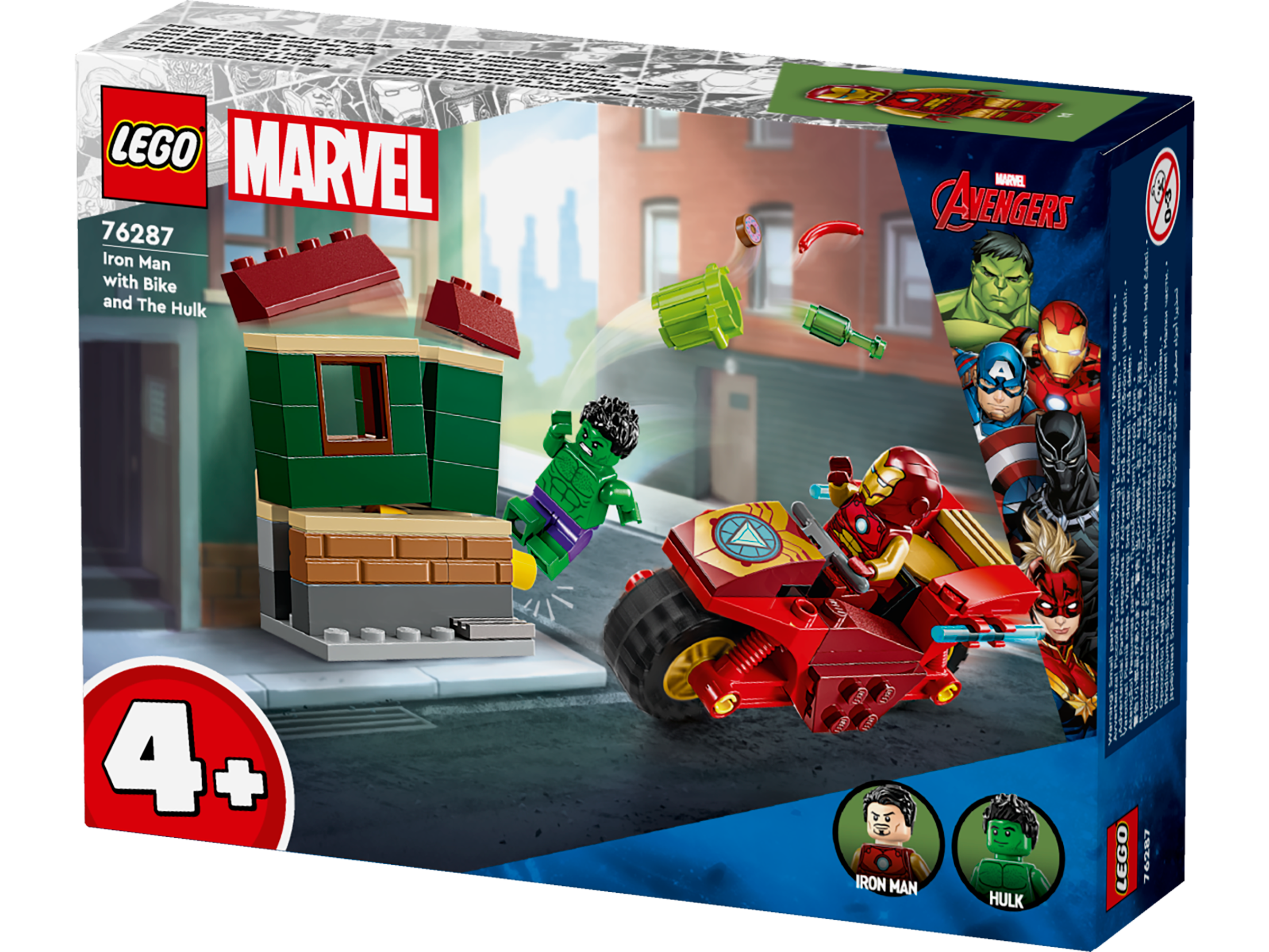 Lego 76287 Iron Man with Bike and The Hulk