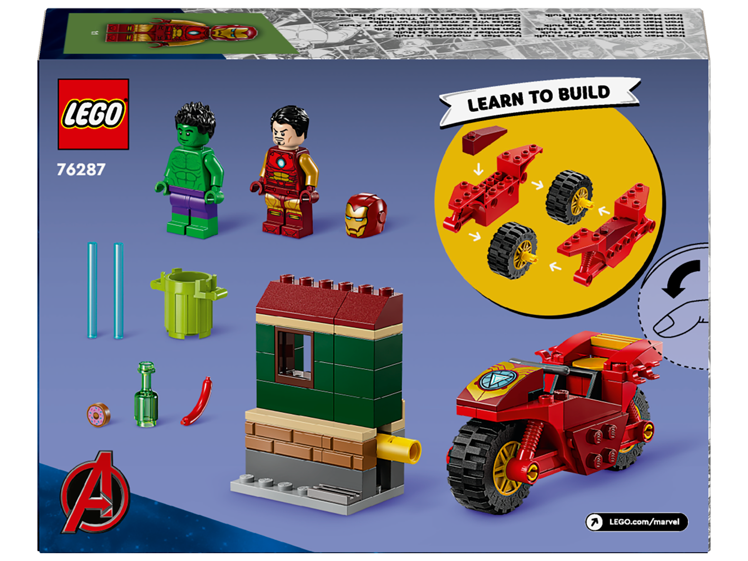 Lego 76287 Iron Man with Bike and The Hulk