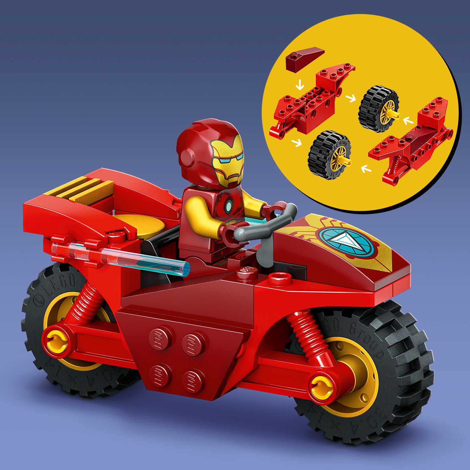 Lego 76287 Iron Man with Bike and The Hulk