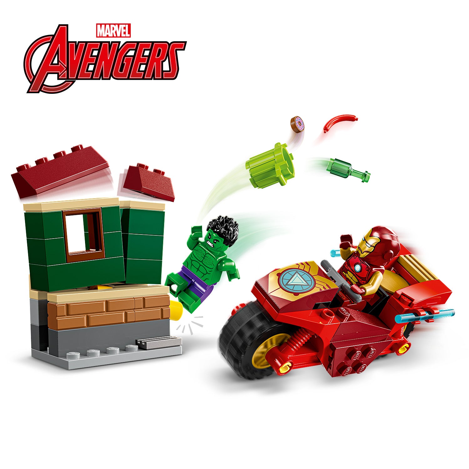 Lego 76287 Iron Man with Bike and The Hulk