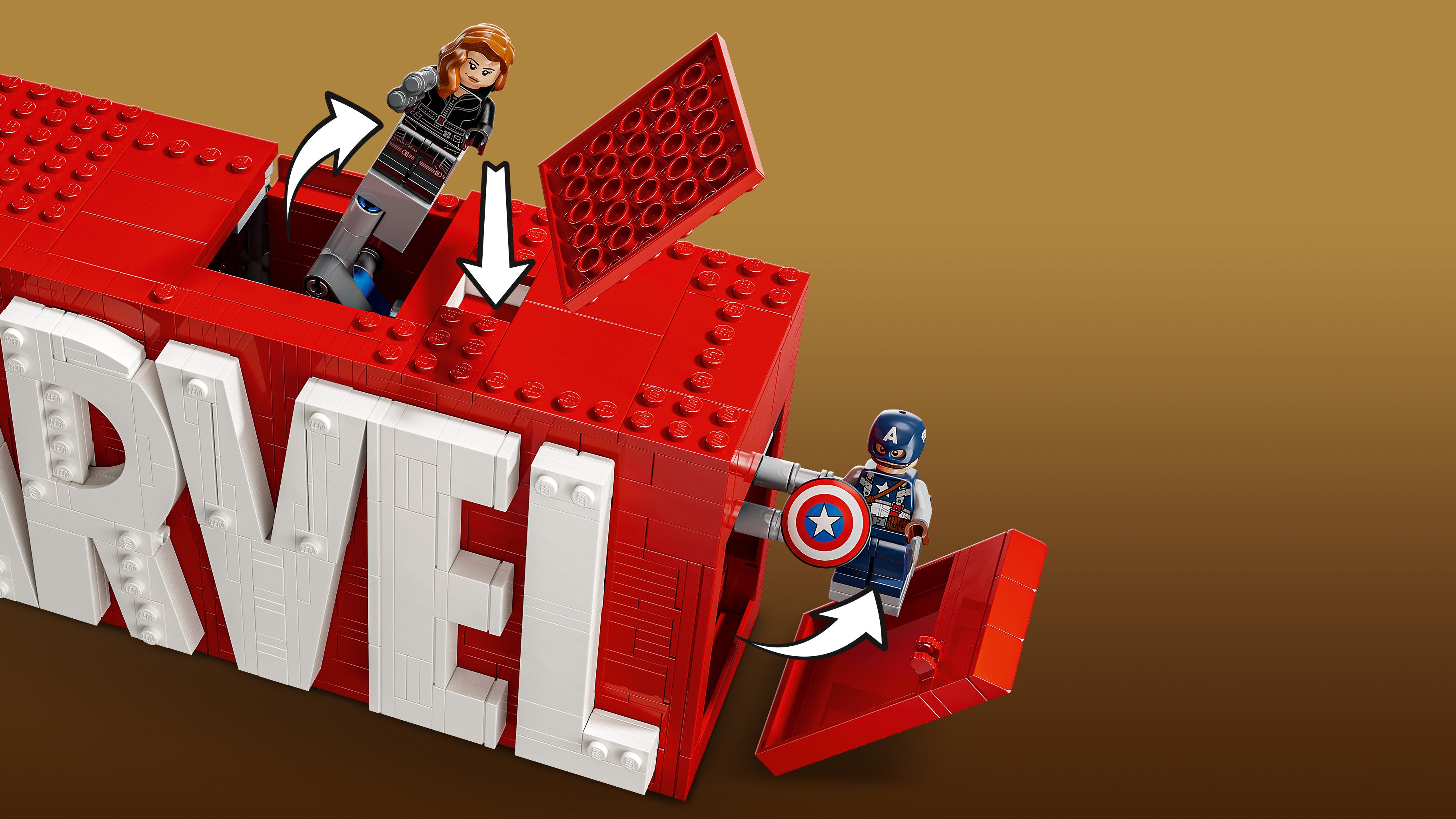 LEGO Marvel 76313 MARVEL Logo & Minifigures