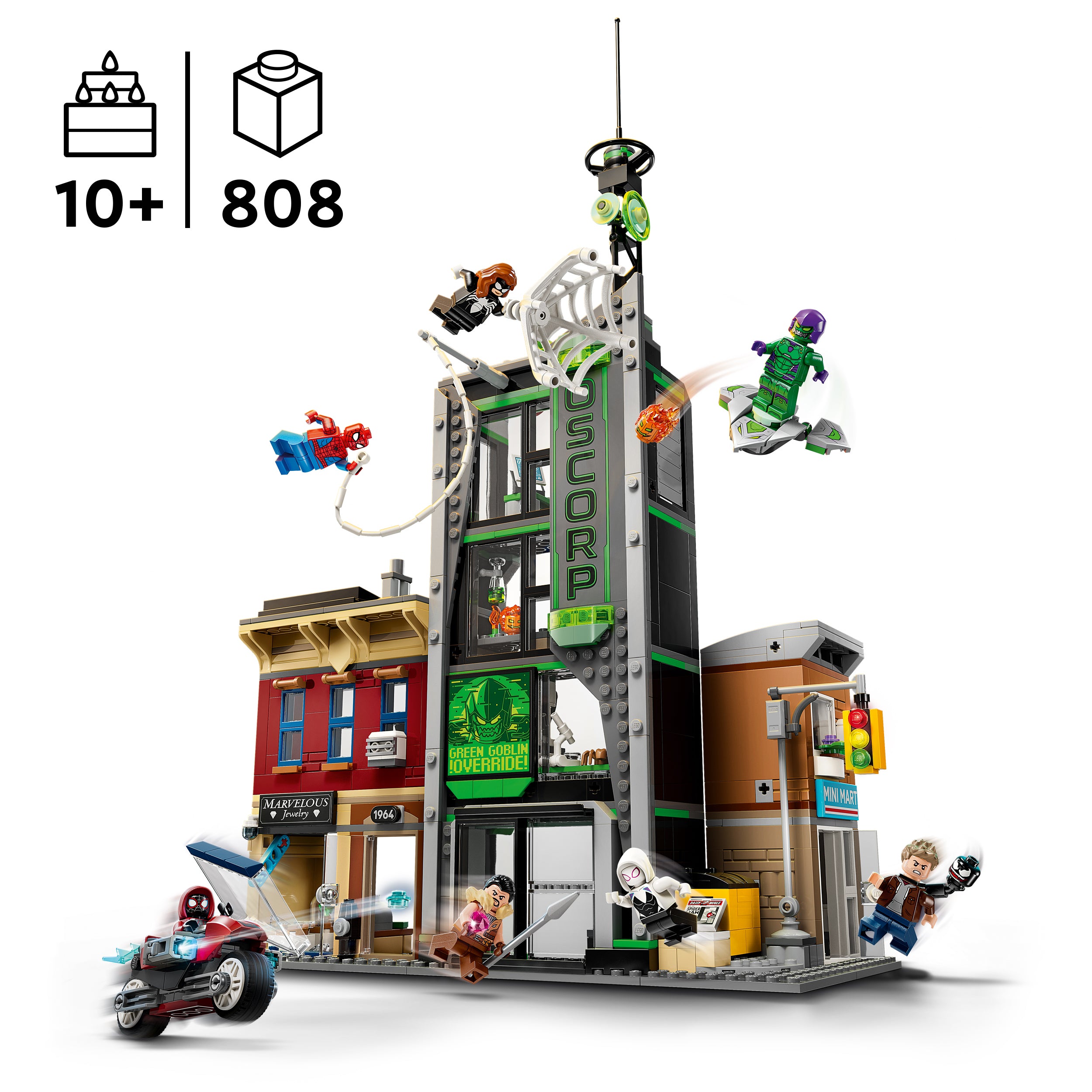 Lego 76324 Spider-Man vs. Oscorp Set