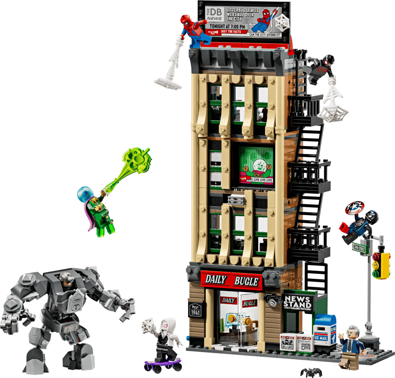 Lego 76342 Spider-Man vs. Mysterio: The Daily Bugle