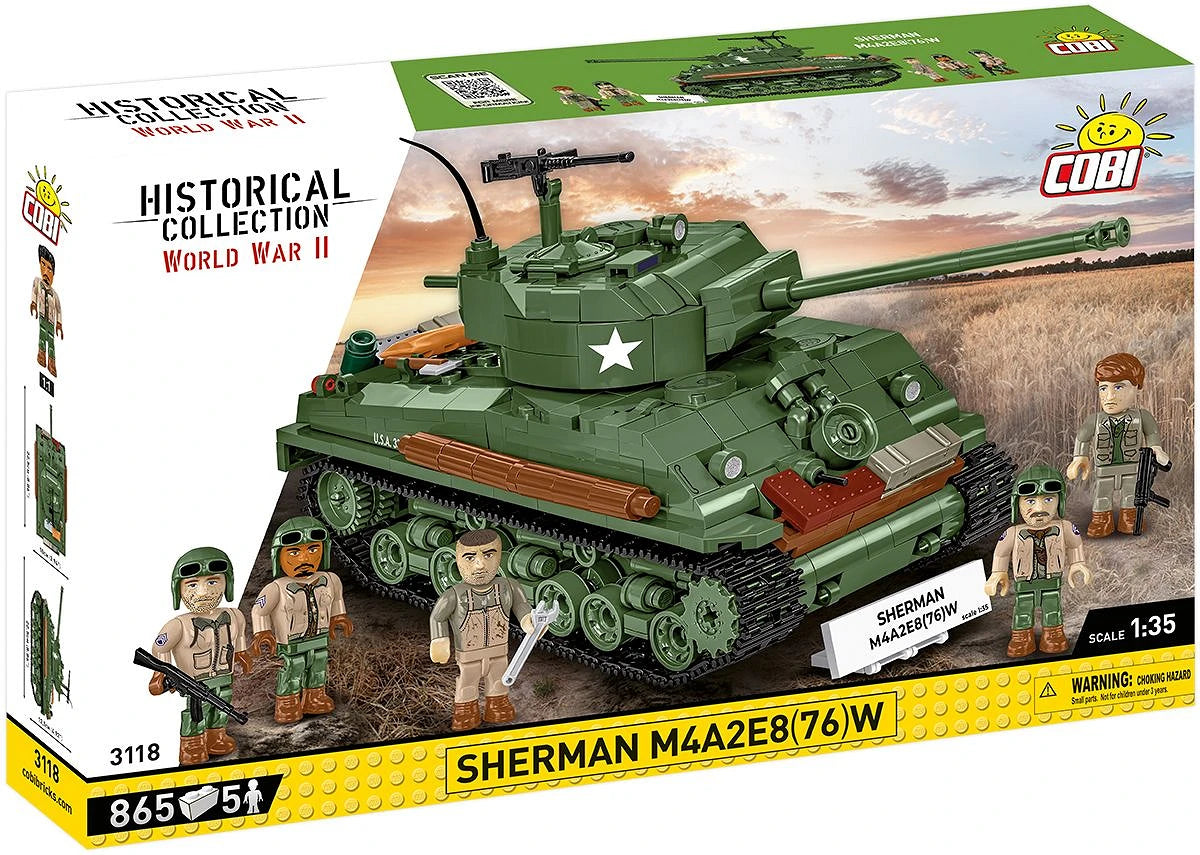 Cobi 3118 Sherman M4A2E8 Tank 1:35 Scale Set