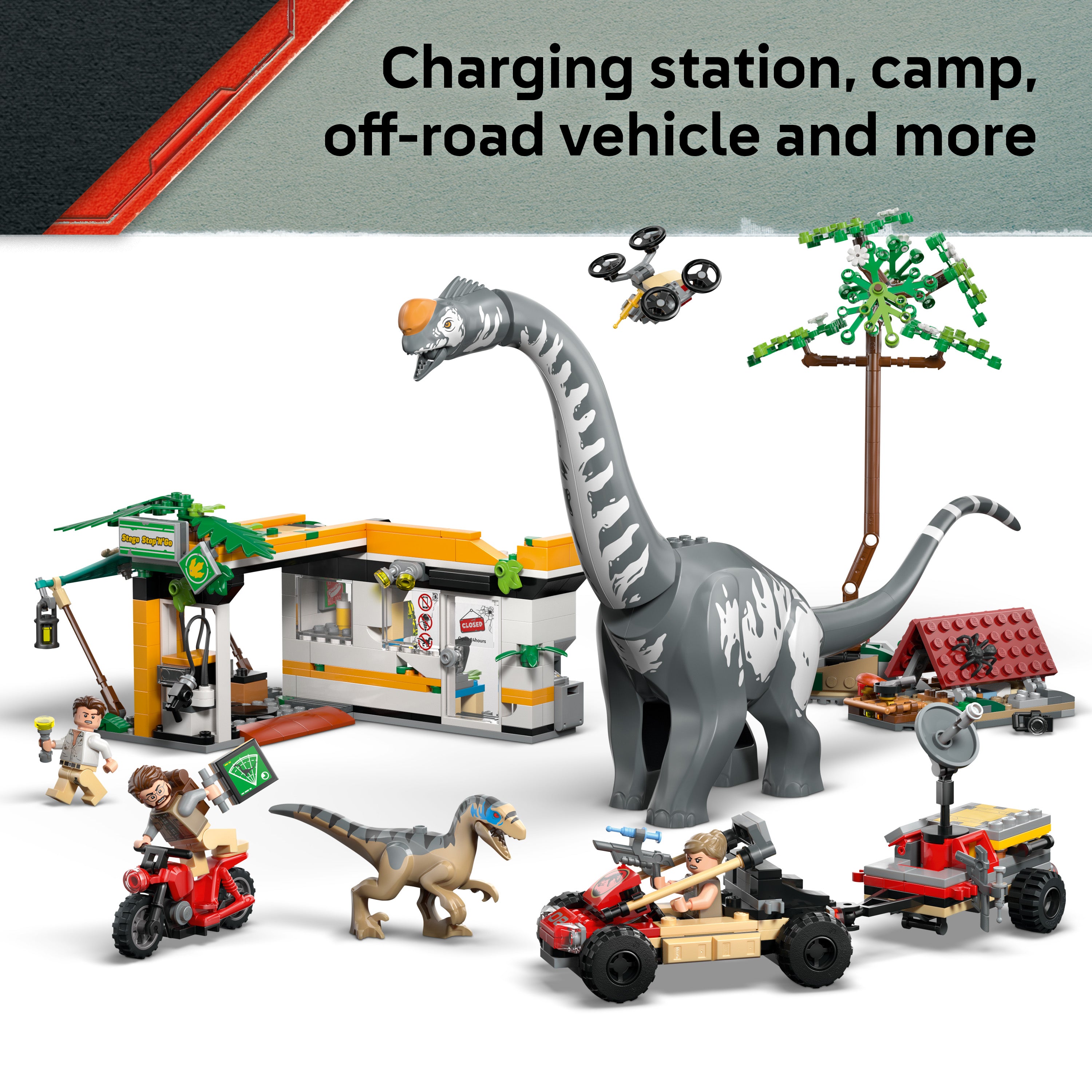 Lego 76973 Raptor & Titanosaurus Tracking Mission