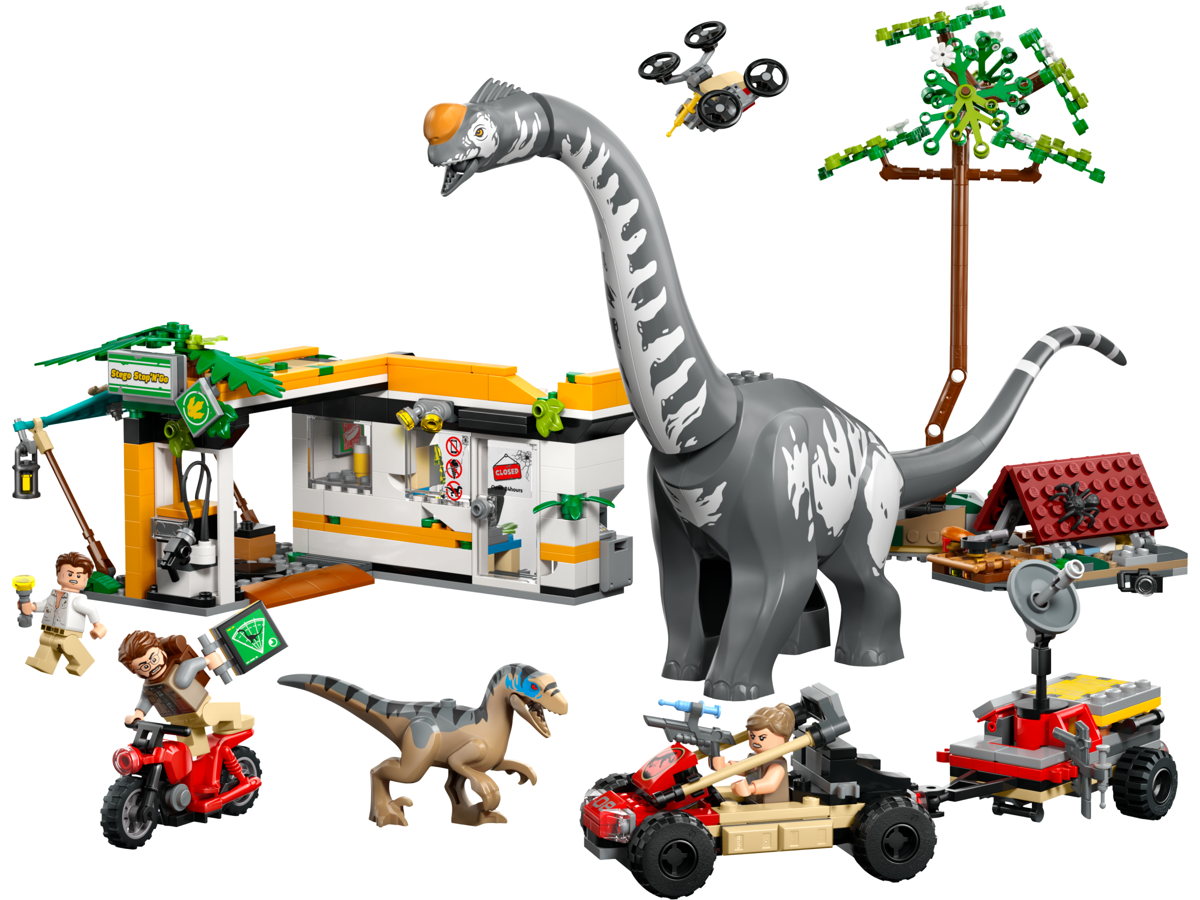 Lego 76973 Raptor & Titanosaurus Tracking Mission