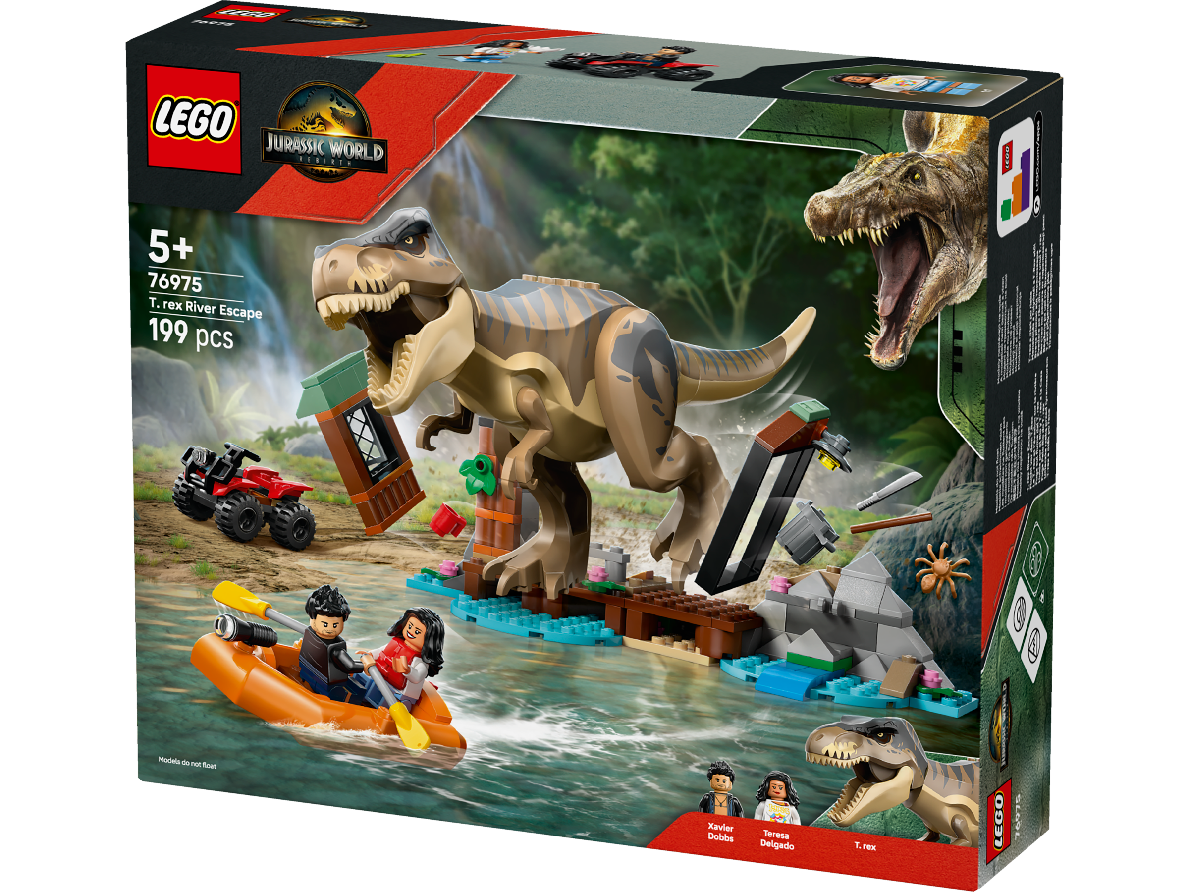 Lego 76975 T-Rex River Escape set
