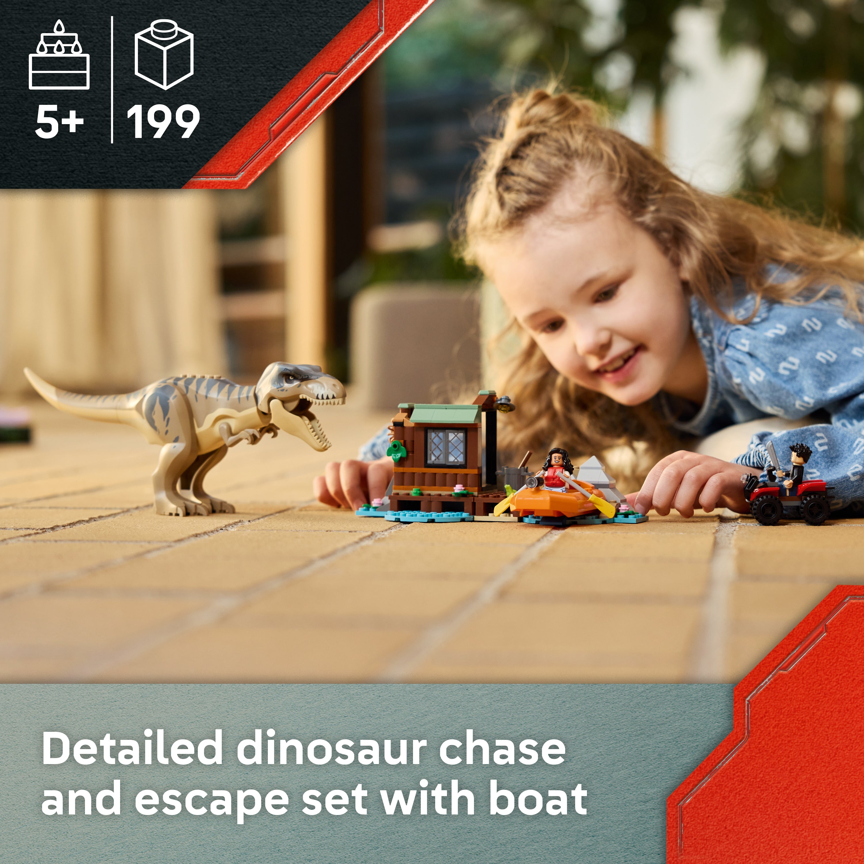 Lego 76975 T-Rex River Escape set