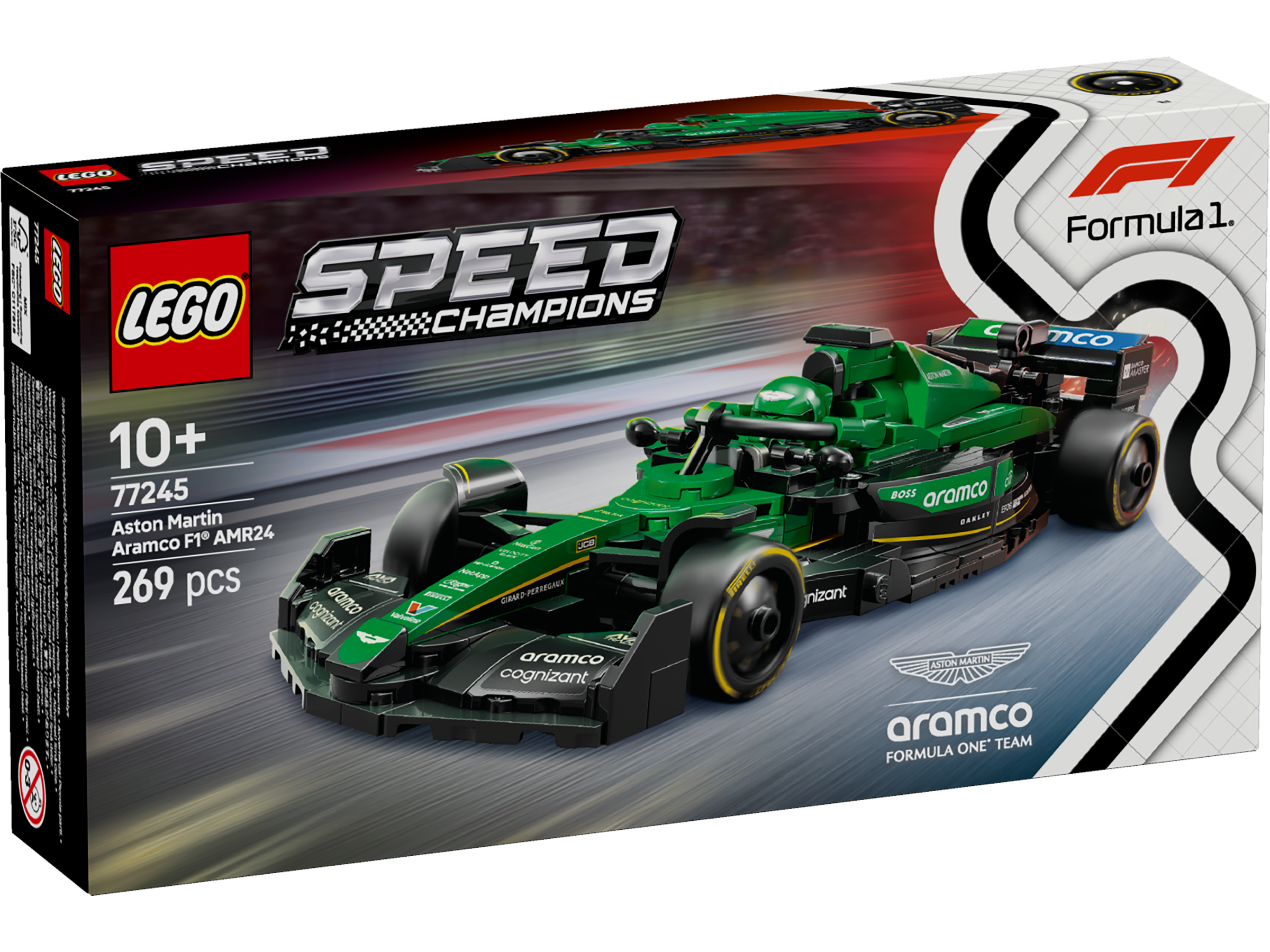 Lego 77245 Aston Martin Aramco F1 AMR24 Race Car