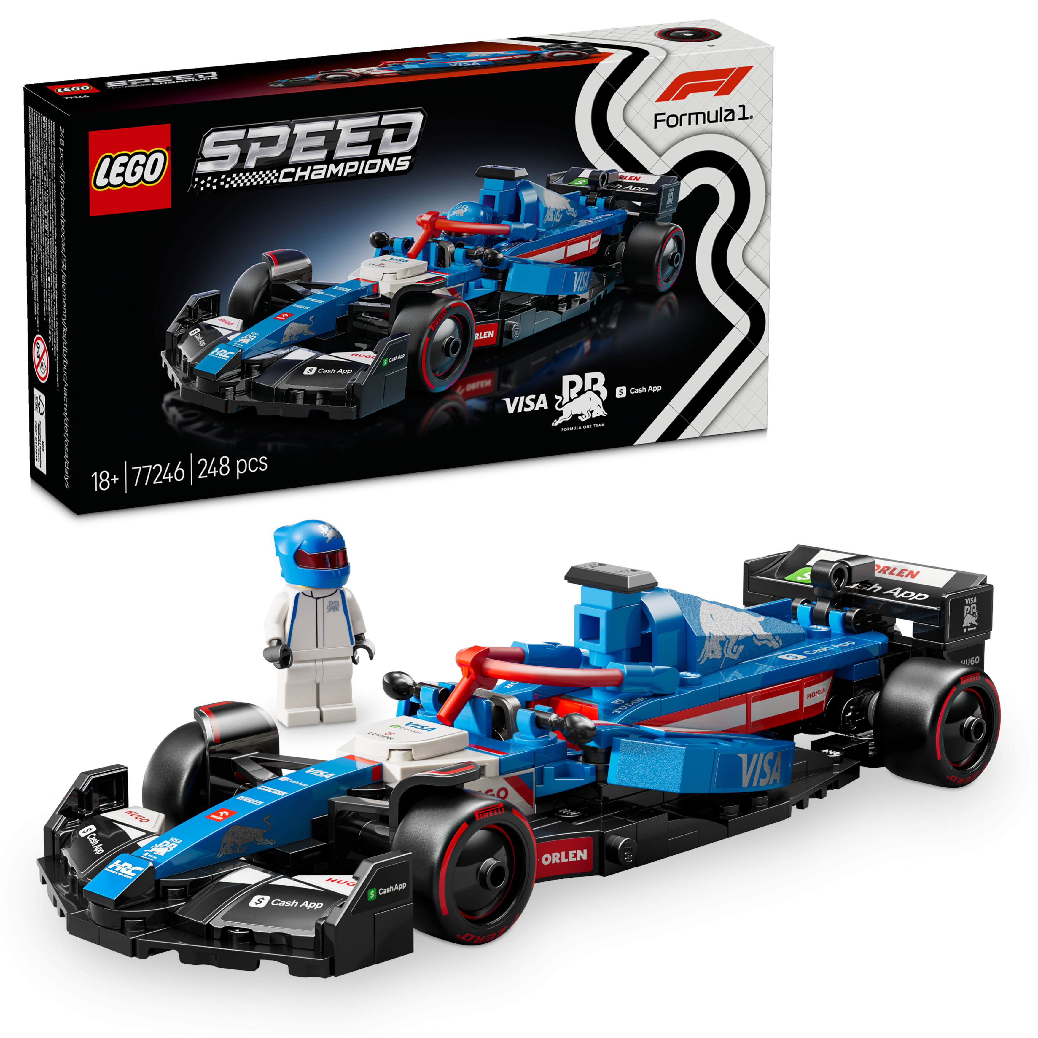 Lego 77246 Visa Cash App RB VCARB 01 F1 Race Car