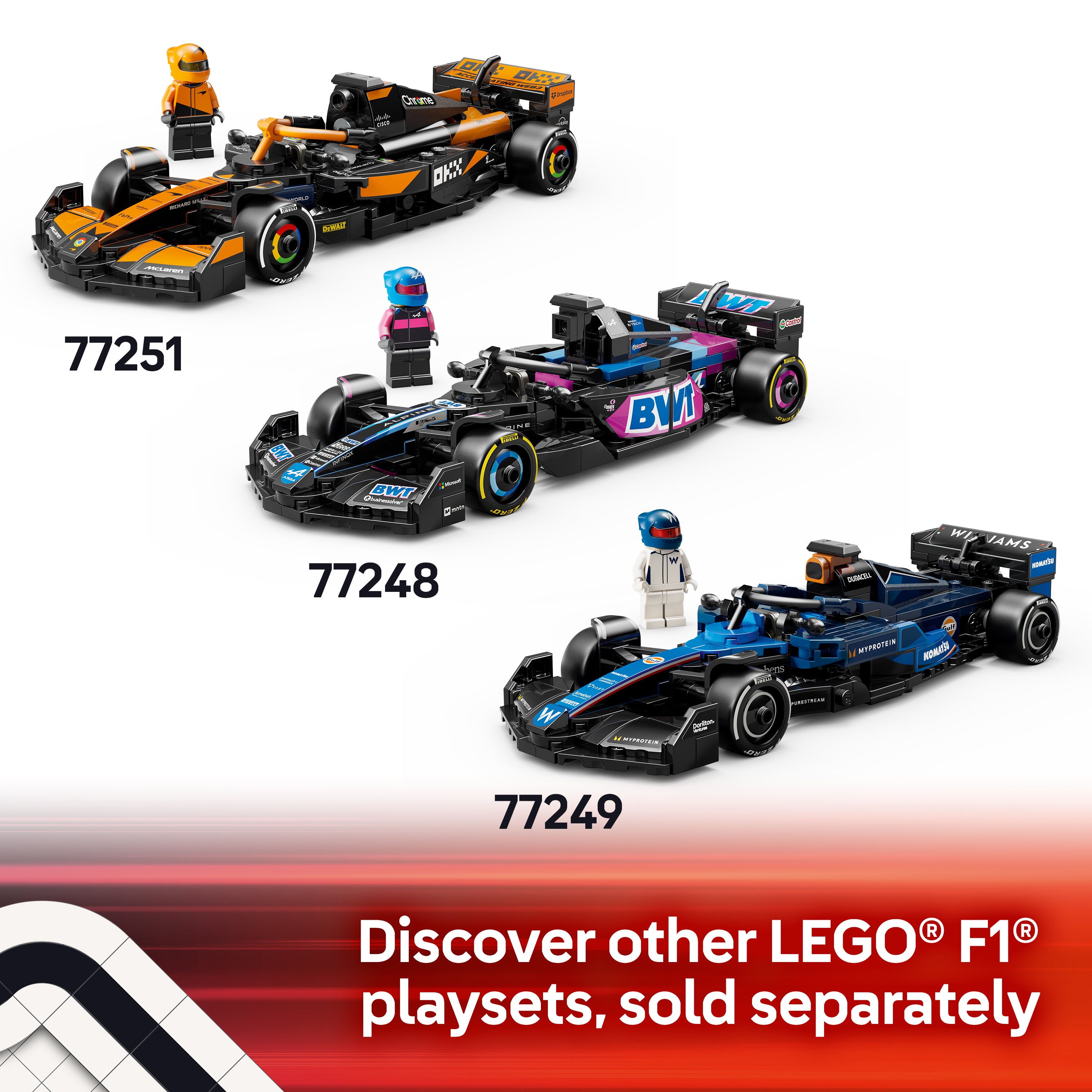 Lego 77250 MoneyGram Haas F1 Team VF-24 Race Car