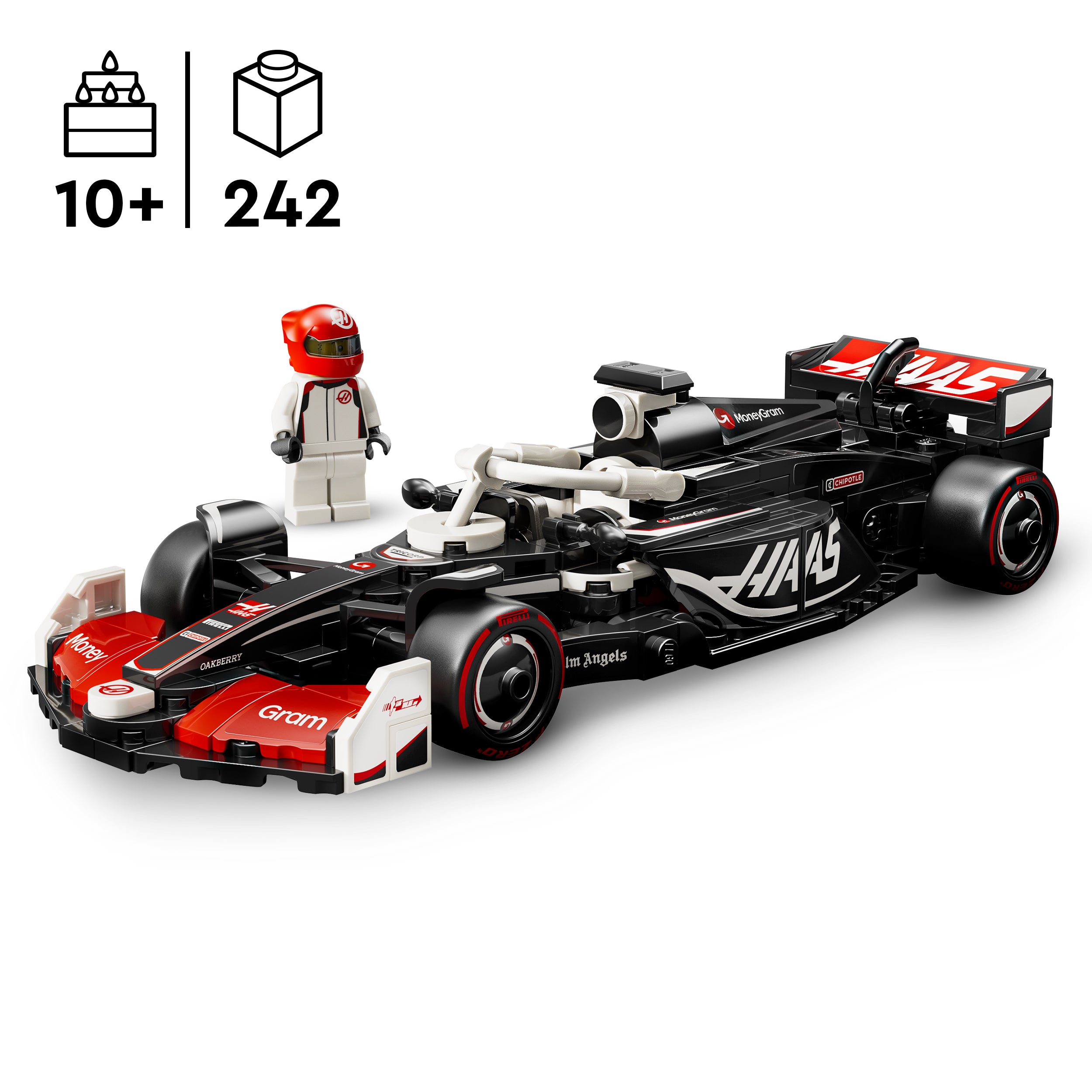 Lego 77250 MoneyGram Haas F1 Team VF-24 Race Car