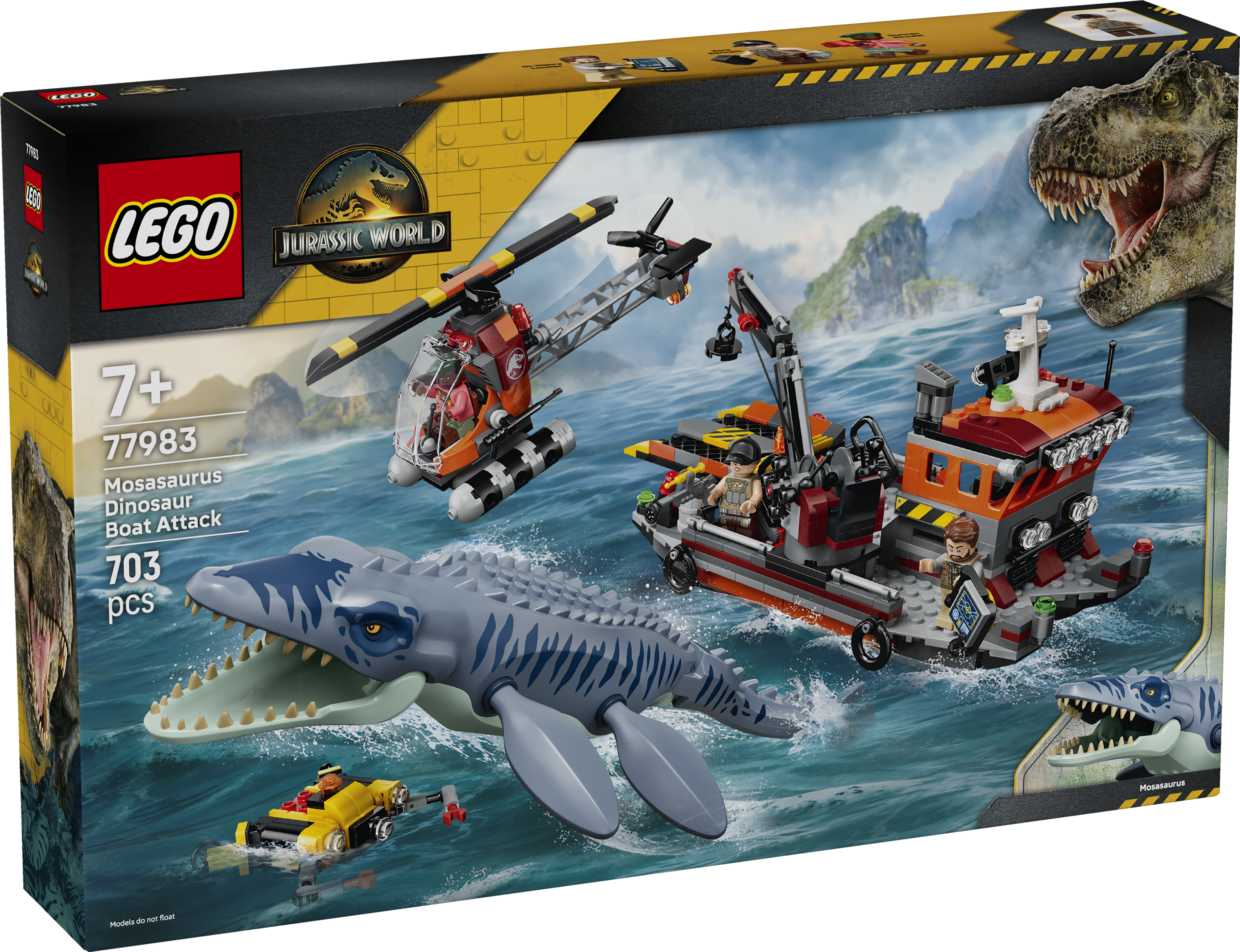 Lego 77983 Mosasaurus Dinosaur Boat