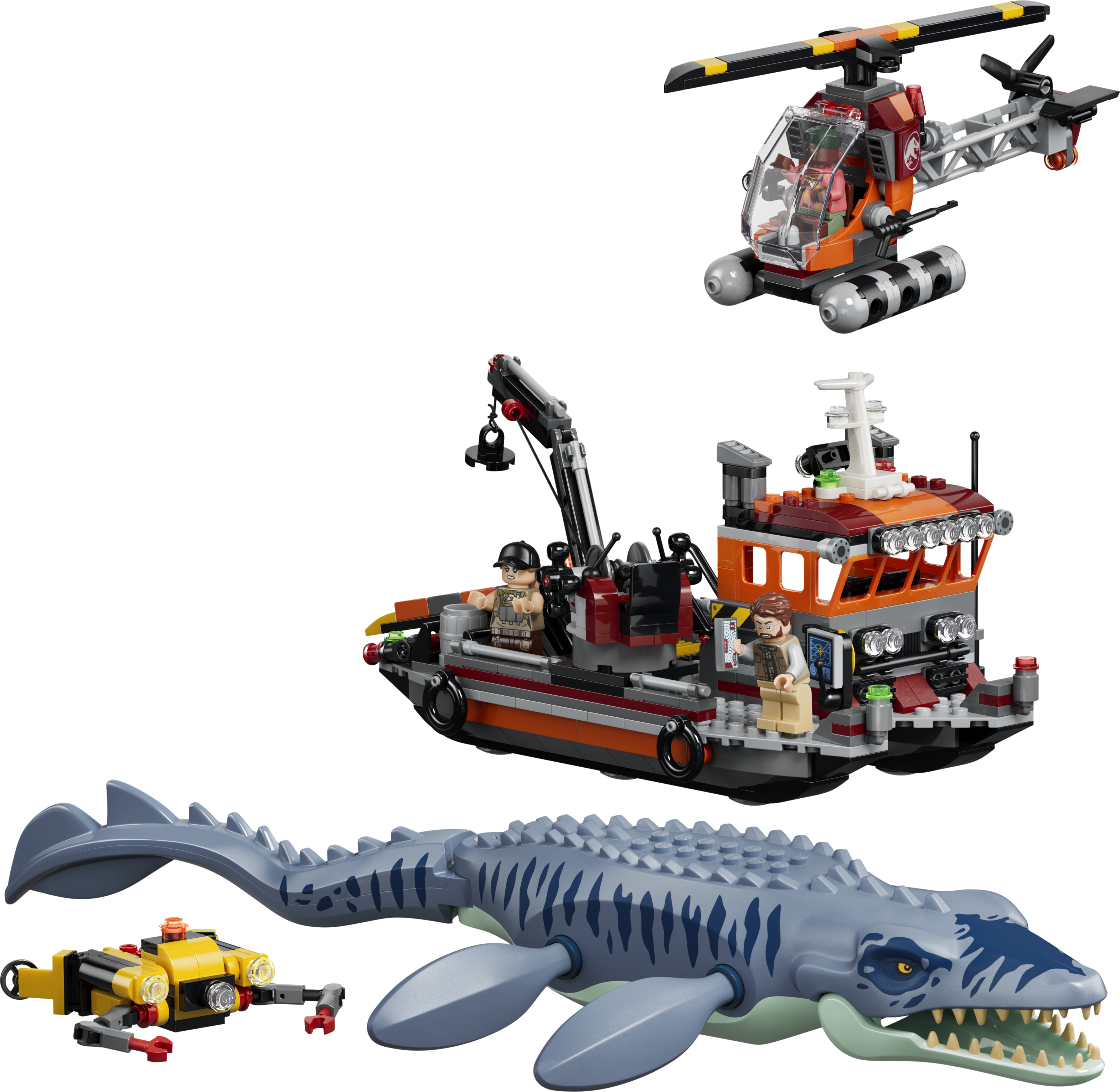 Lego 77983 Mosasaurus Dinosaur Boat