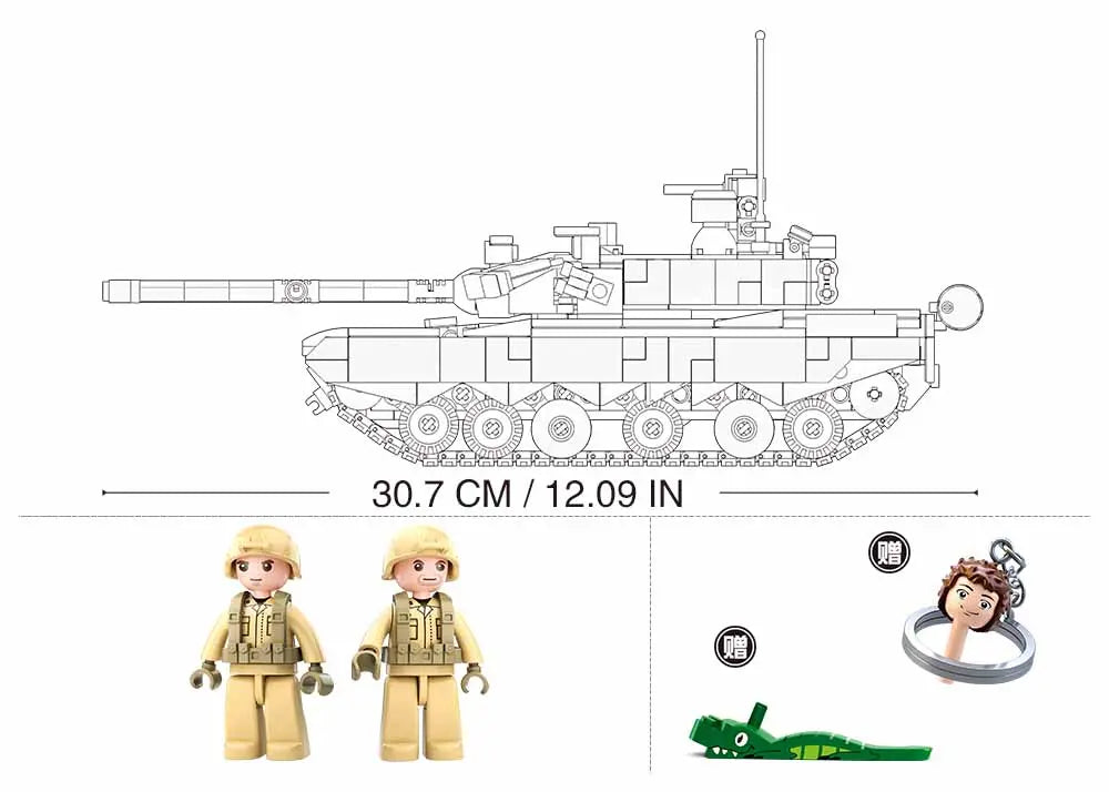 Sluban 99A Main Battle Tank 2 in 1 Set