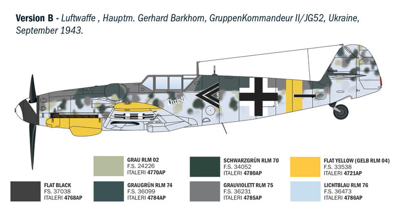 Italeri Bf 109 G-2/G-6 Aces