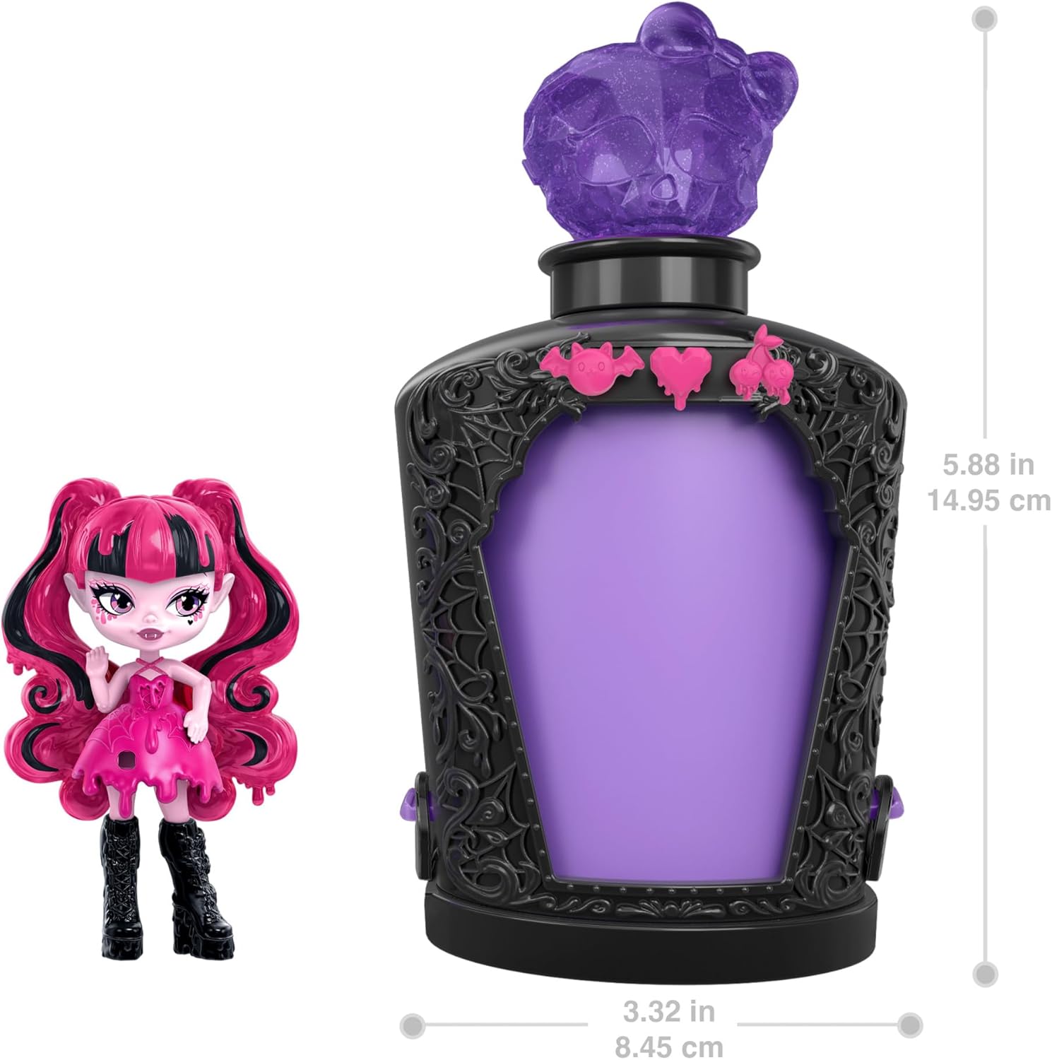 Monster High Fright Size Potions Bottle Set Surprise Doll