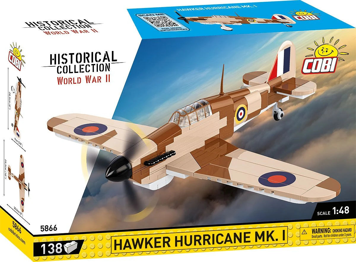 Cobi 5866 Hawker Hurricane Mk 1 1:48 Scale Set