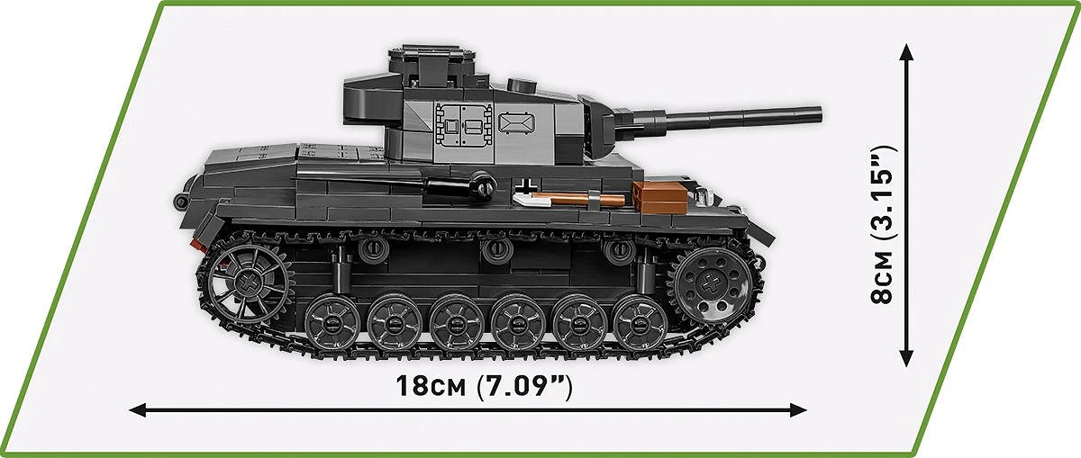 Cobi 2289 Panzer III Ausf.J 1:35 Scale 590 Piece