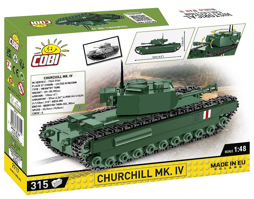 Cobi 2717 Churchill Mk.IV Tank 1:48 Scale Set