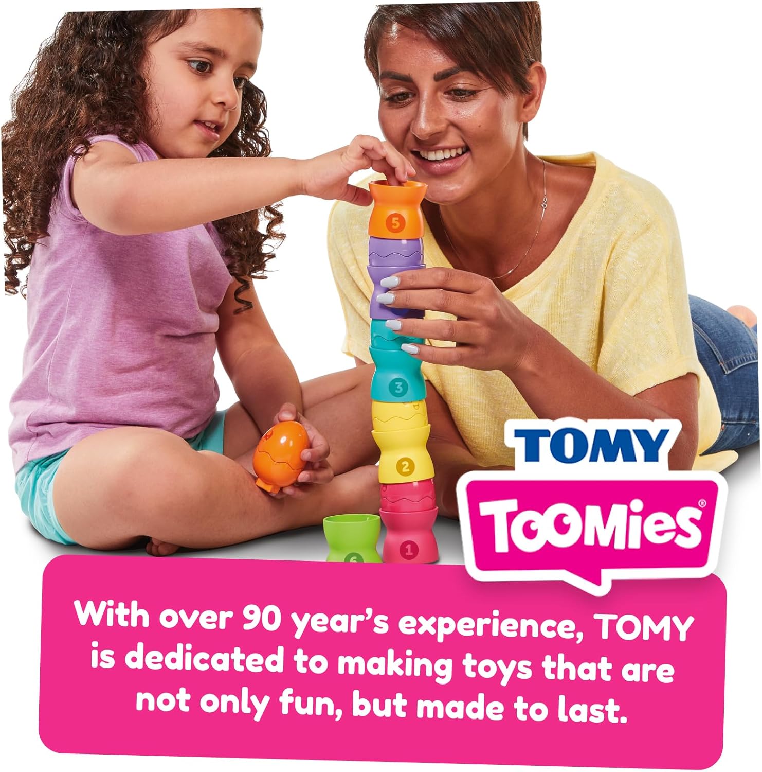 Tomy Toomies Hide and Squeak Egg Stackers (2023)