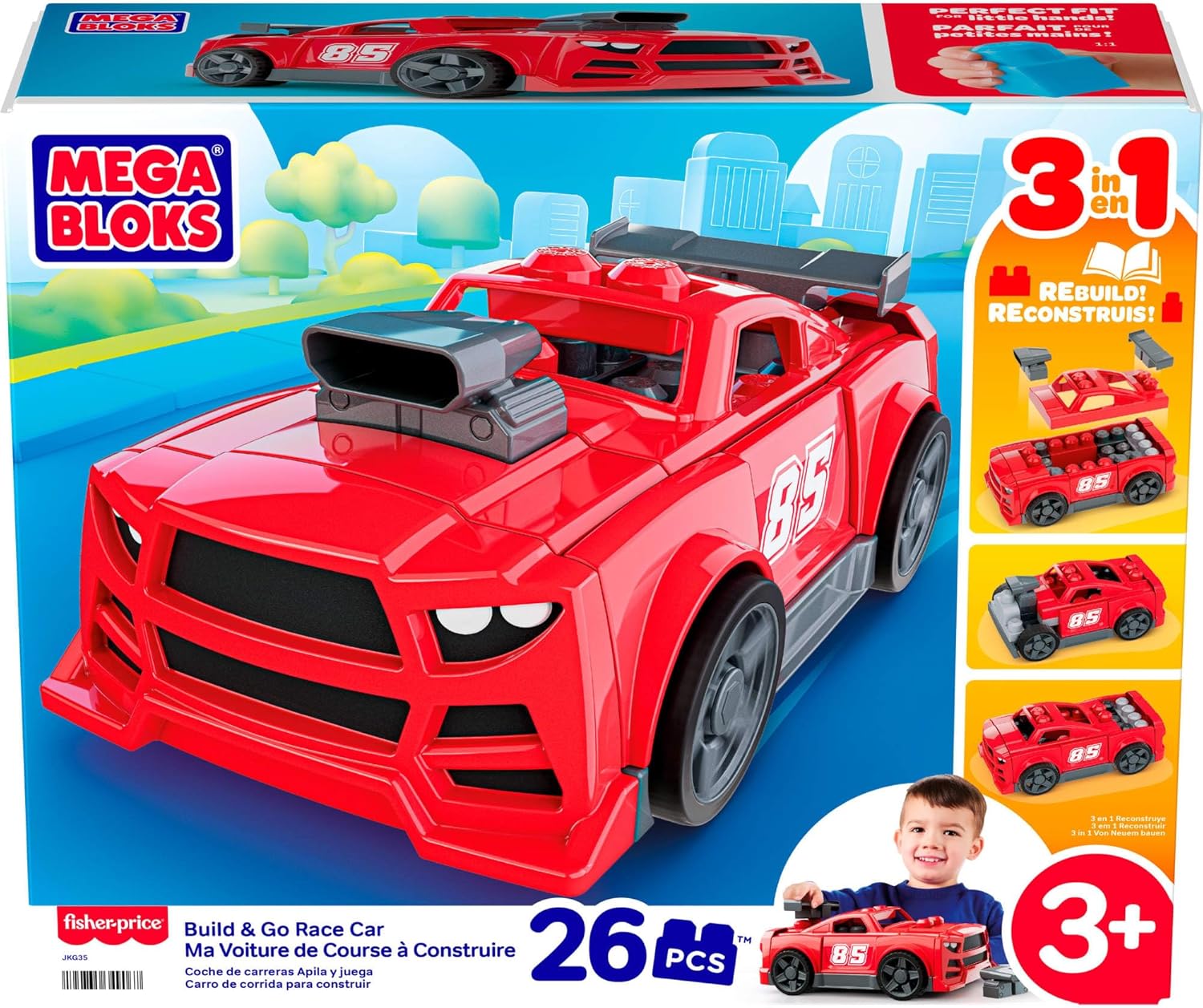 Mega Bloks Build & Go Race Car