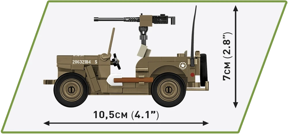 Cobi 3133 Willys MB Jeep 1:35 Scale Set