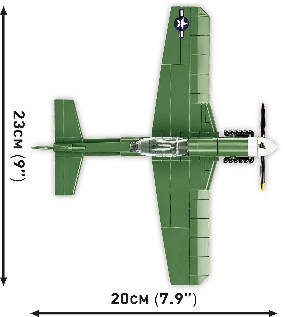 Cobi 5860 North American P-51D Mustang 1:48 Set