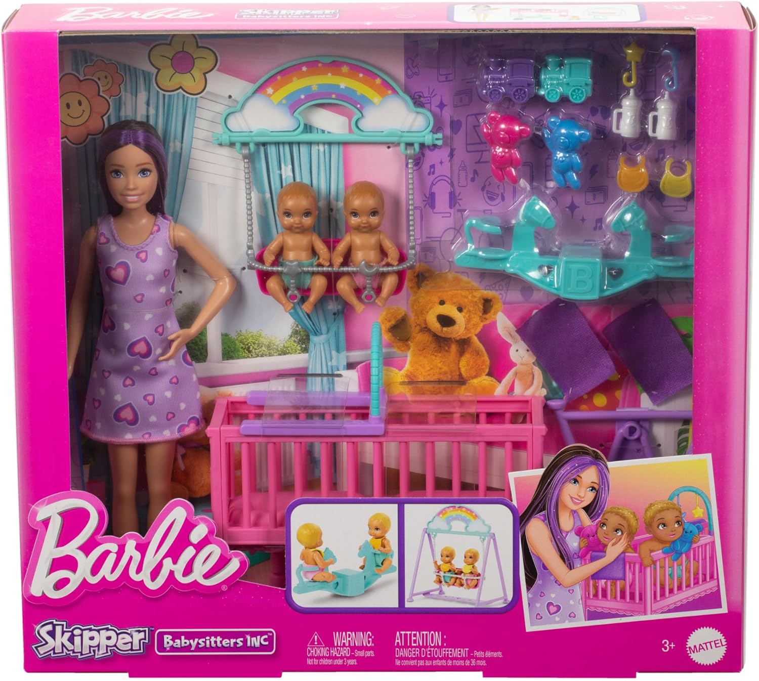 Barbie Skippers Babysitters INC Nursery Playset