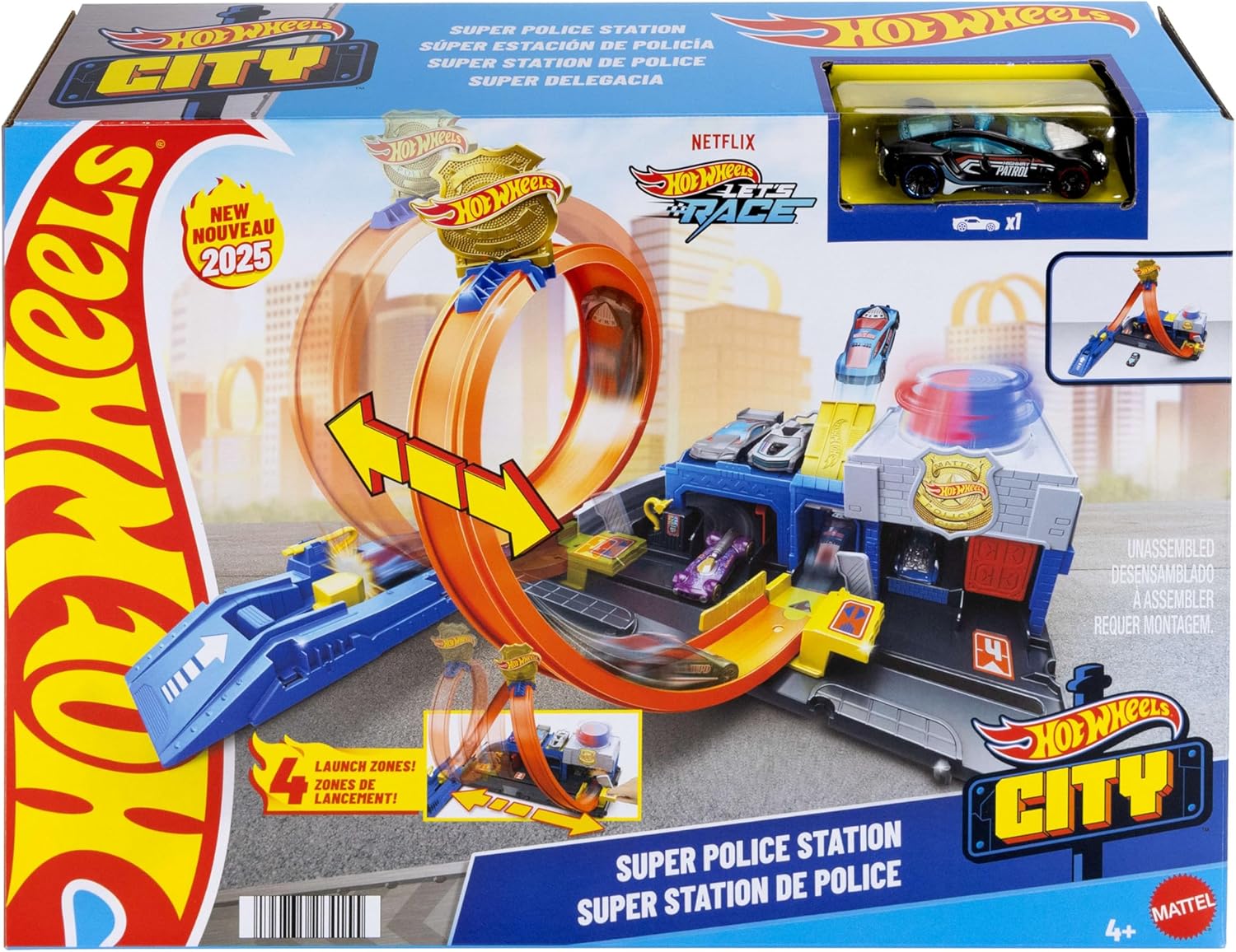 Hot Wheels City Super Police Station Playset