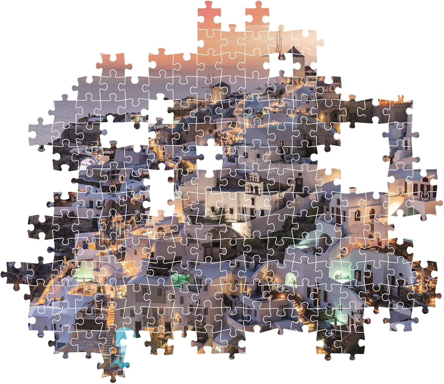 Clementoni Shades Of Santorini 1000 Piece Puzzle High Quality Collection
