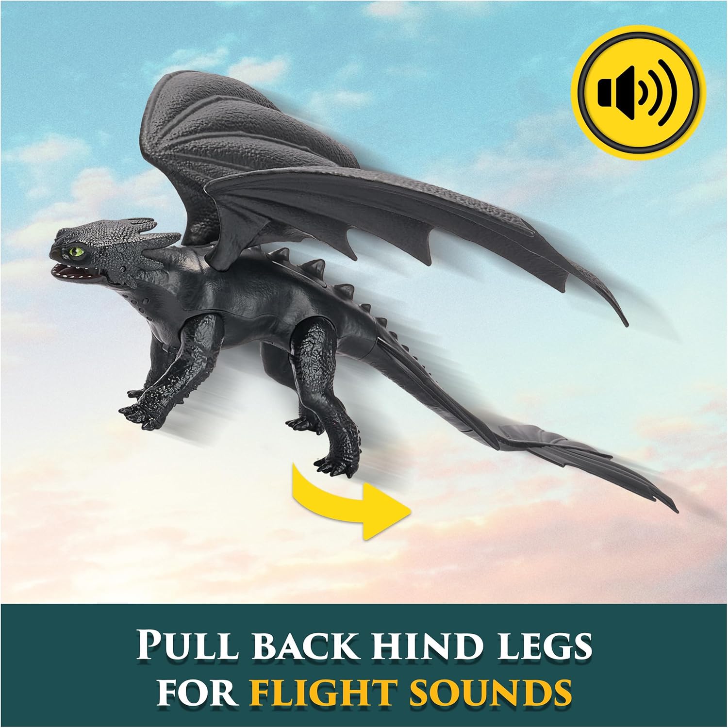 Dreamworks How to Train your Dragon Battle Dragons Plasma Sounds Toothless Action Figure