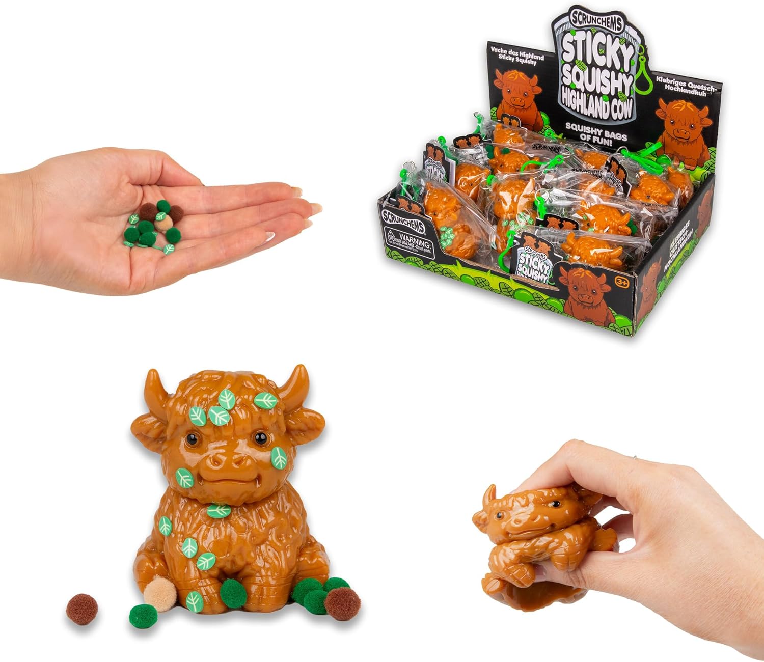 Scrunchems Sticky Squishy Highland Cow