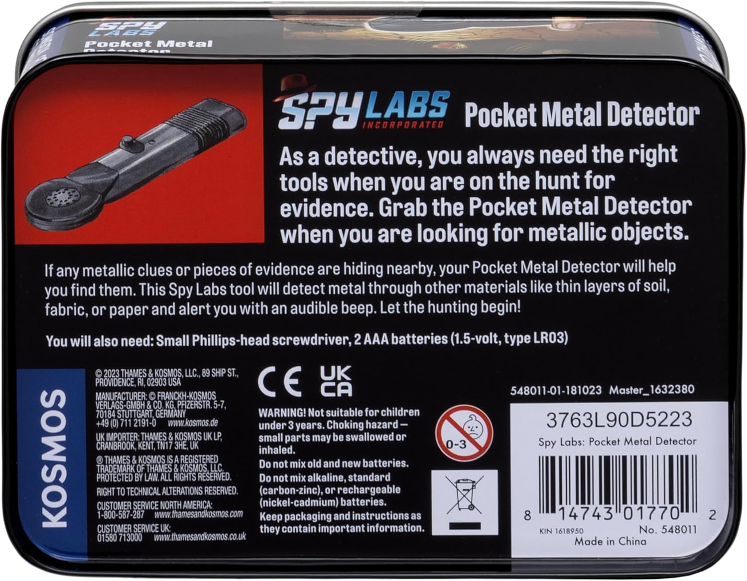 Spy Labs Pocket Metal Detector