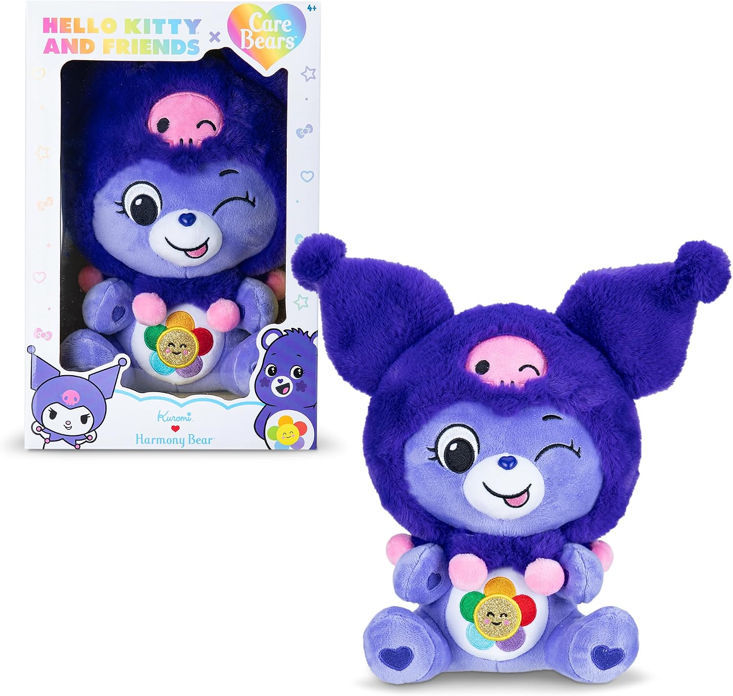 Care Bears x Hello Kitty 30cm Harmony Bear as Kuromi