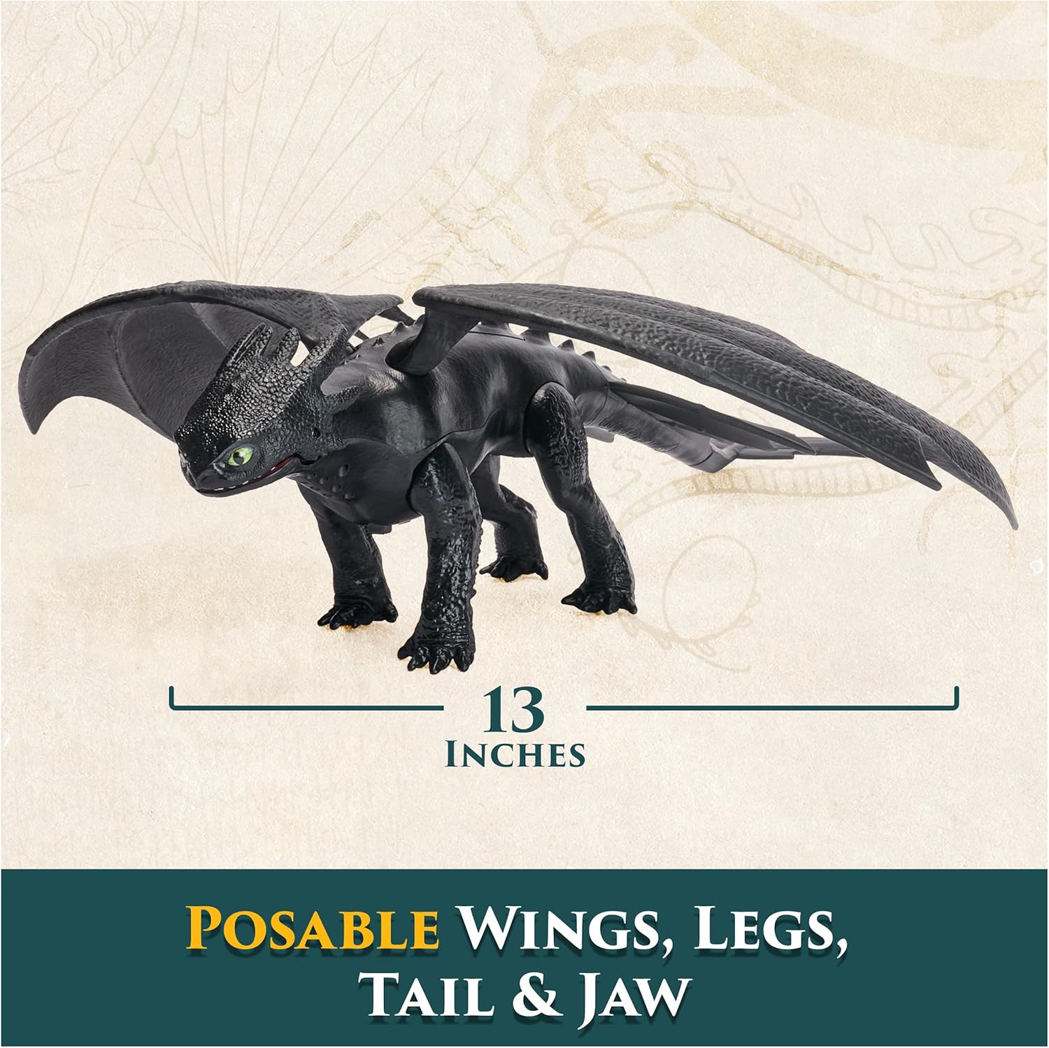 Dreamworks How to Train your Dragon Battle Dragons Plasma Sounds Toothless Action Figure