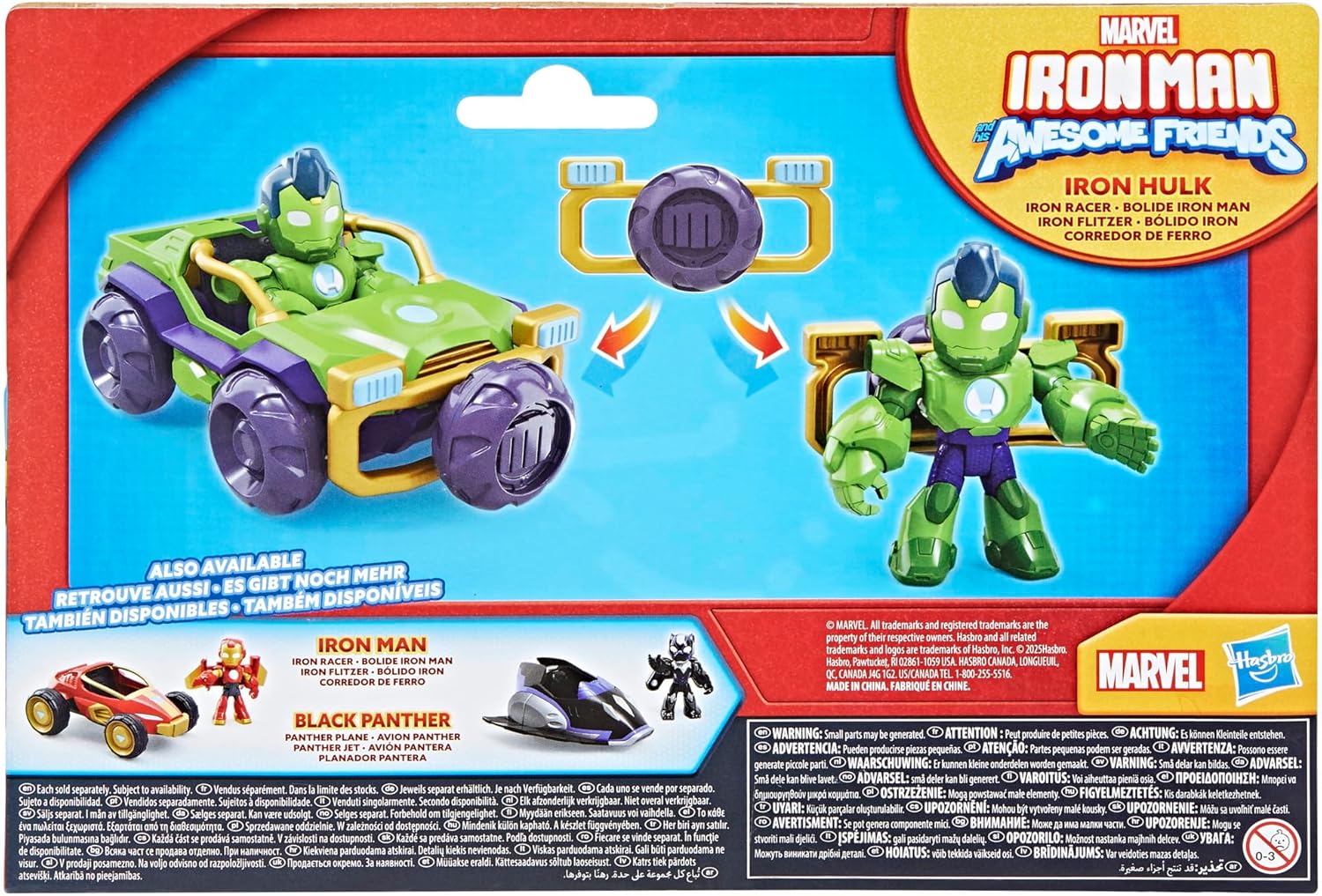 Iron Man and His Awesome Friends Figure & Vehicle Iron Hulk Racer Pack