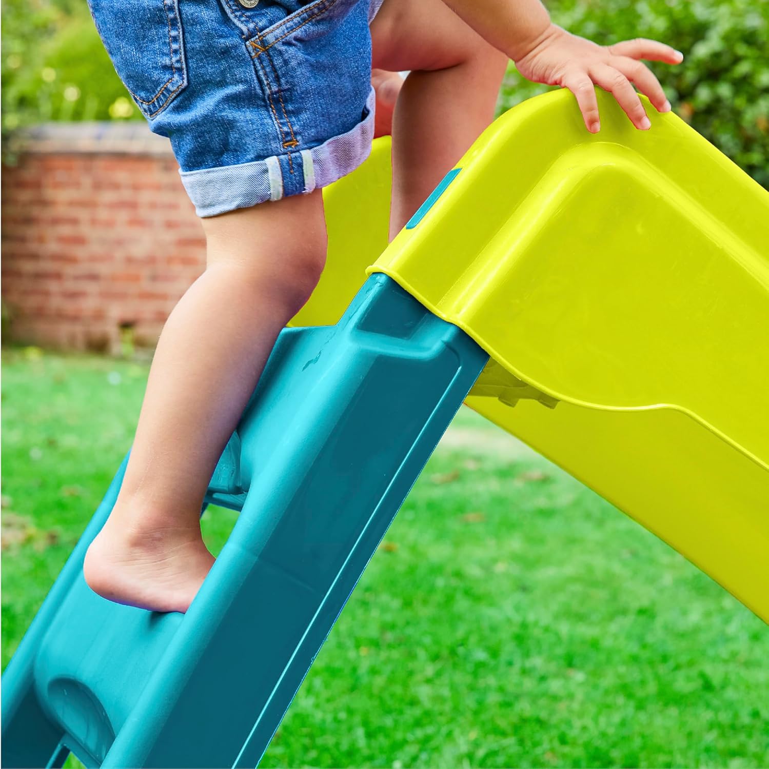 Folding Green Slide & Blue Ladder Steps