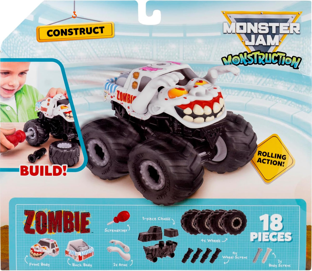 Monster Jam Monstruction 13cm Zombie Monster Truck