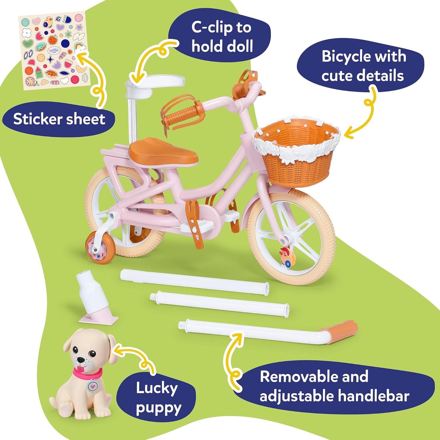 Baby Born Bike with Lucky the Dog