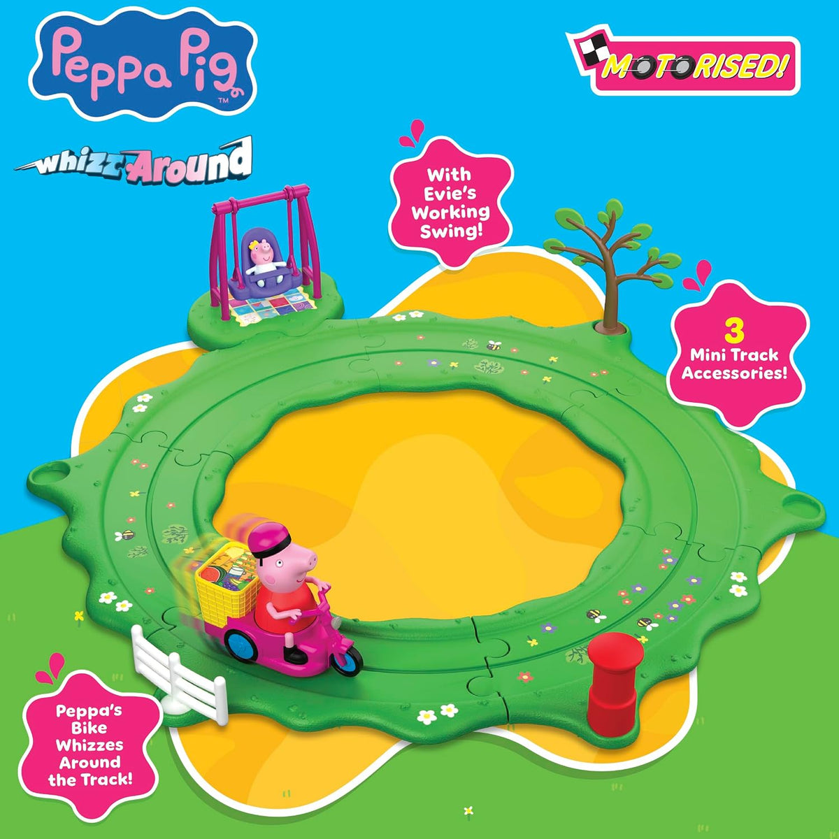 Peppa Pig Whizz-Around Peppa & Evie Fun in the Park Set