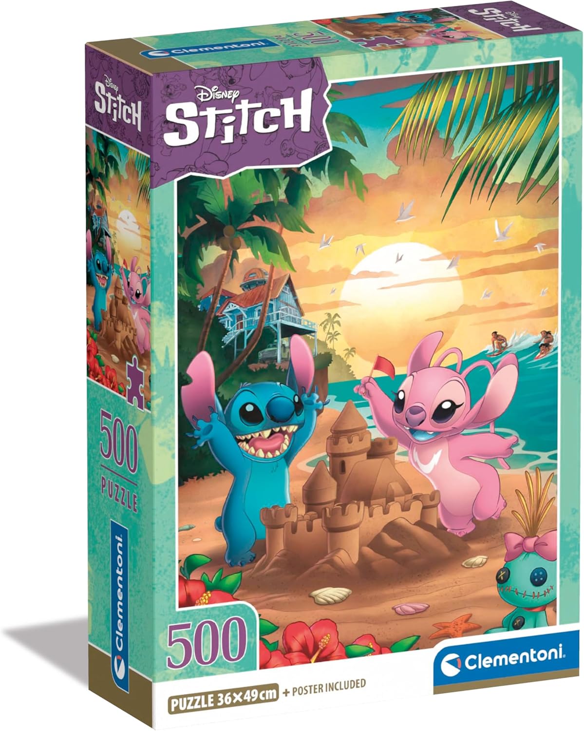 Clementoni - Stitch 500 Piece Compact Jigsaw