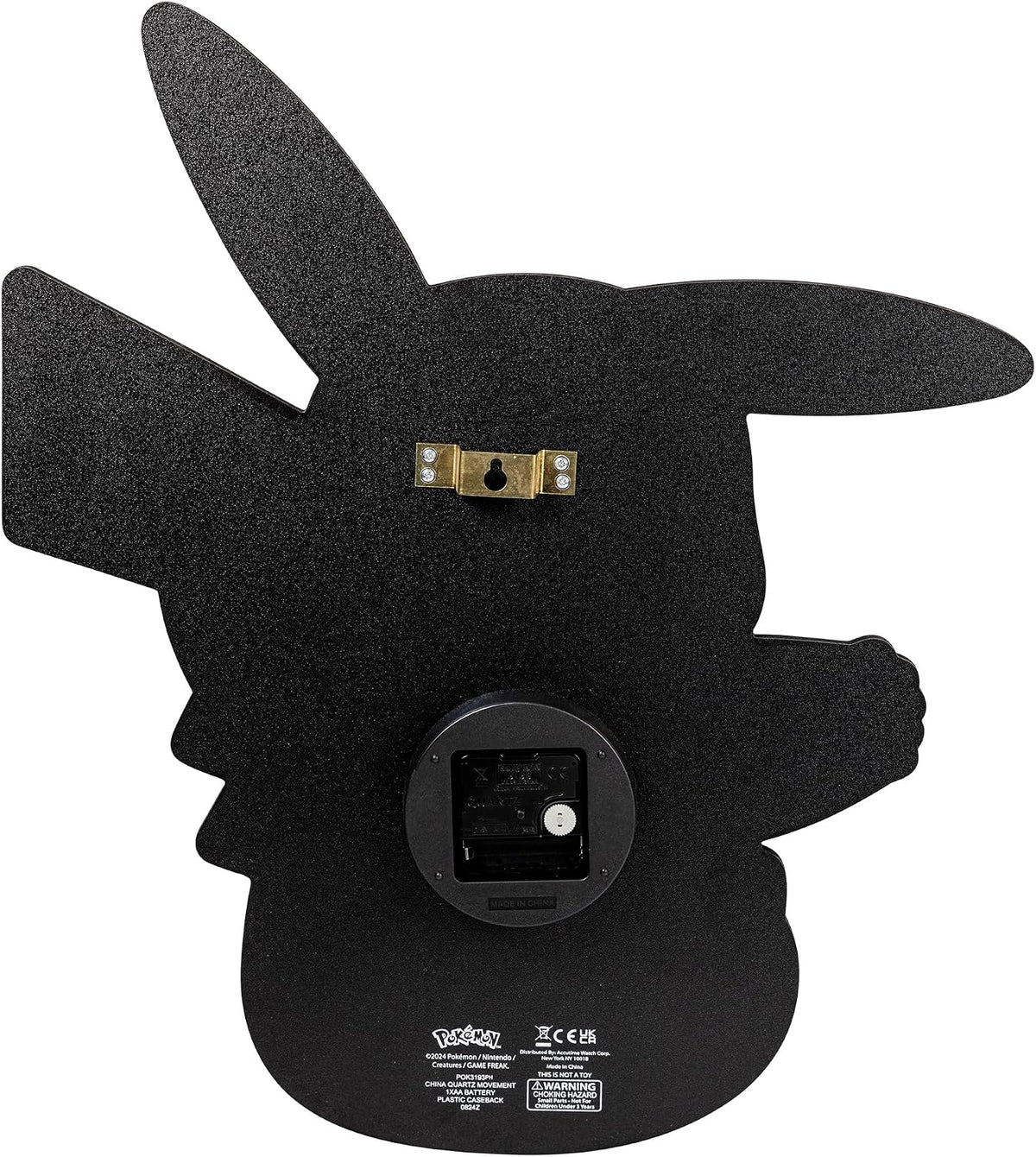 Pokemon Pikachu Shaped Wall Clock
