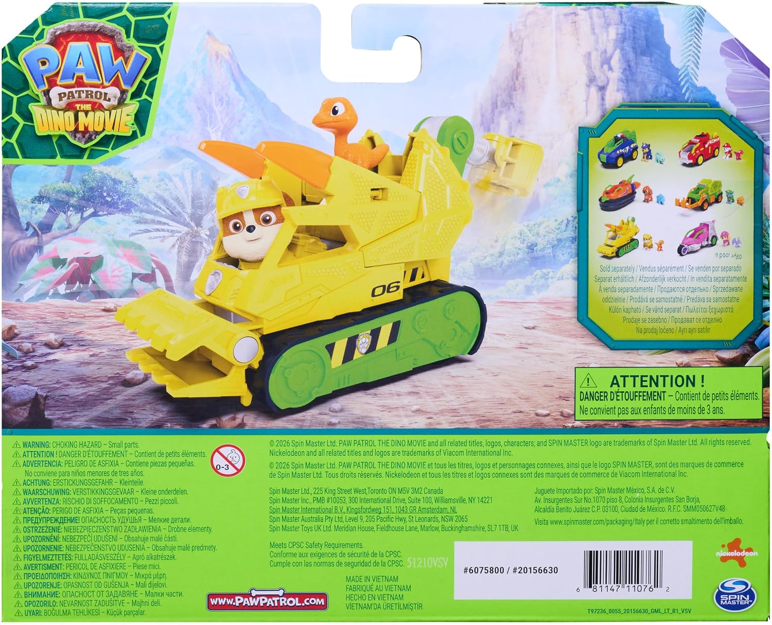 Paw Patrol Dino Movie - Rubble Rescue Bulldozer