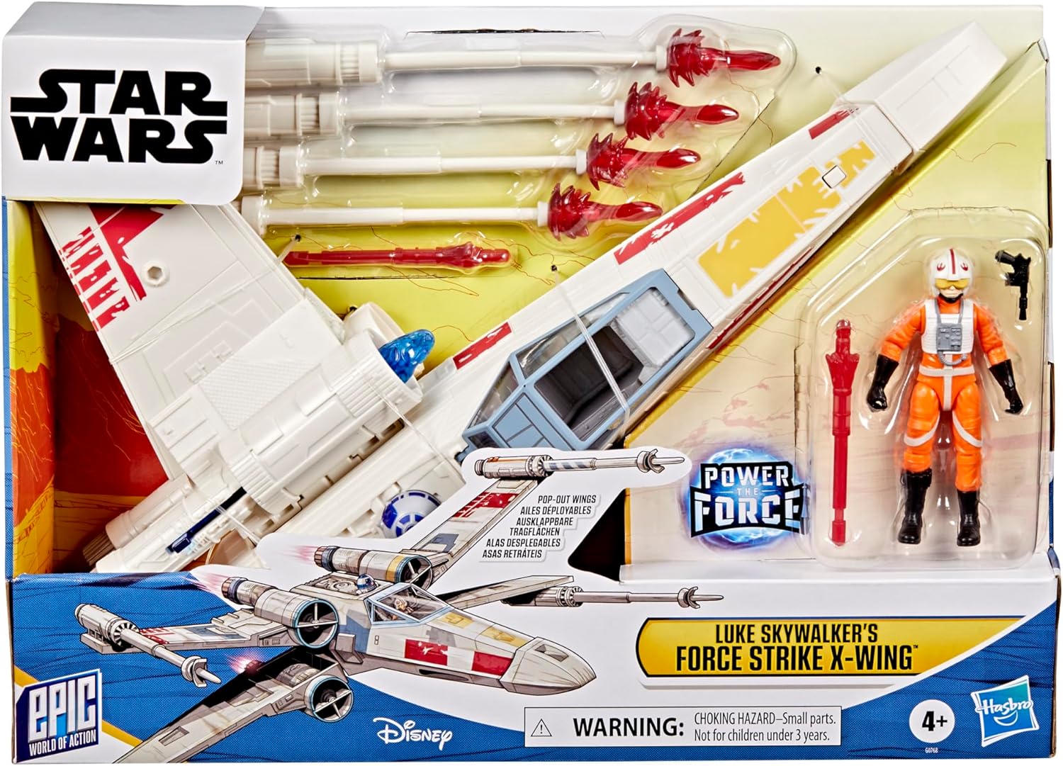 Star Wars Epic World of Action Luke Skywalker's Force Strike X-wing