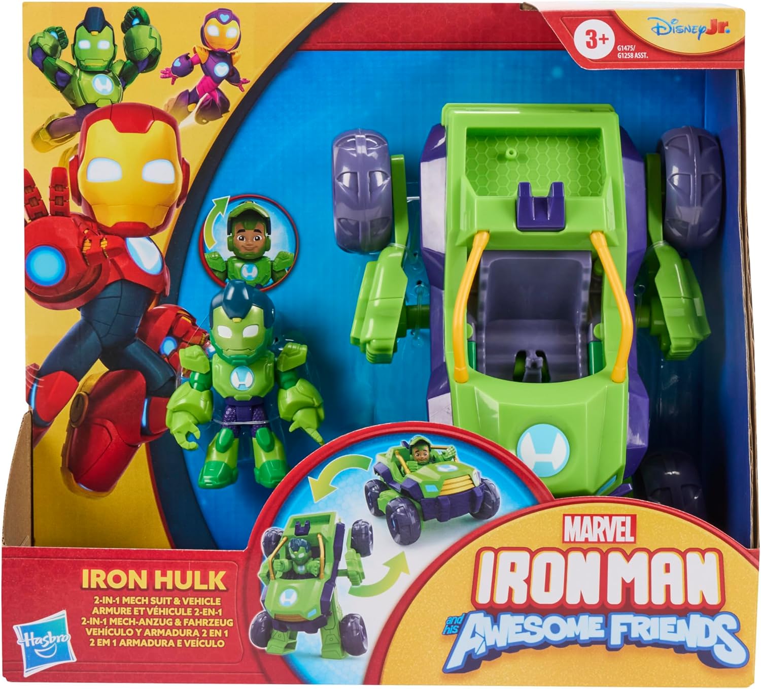 Iron Man and his Awesome Friends Figure & Vehicle 2-In-1 Mech Suit IronHeart Pack