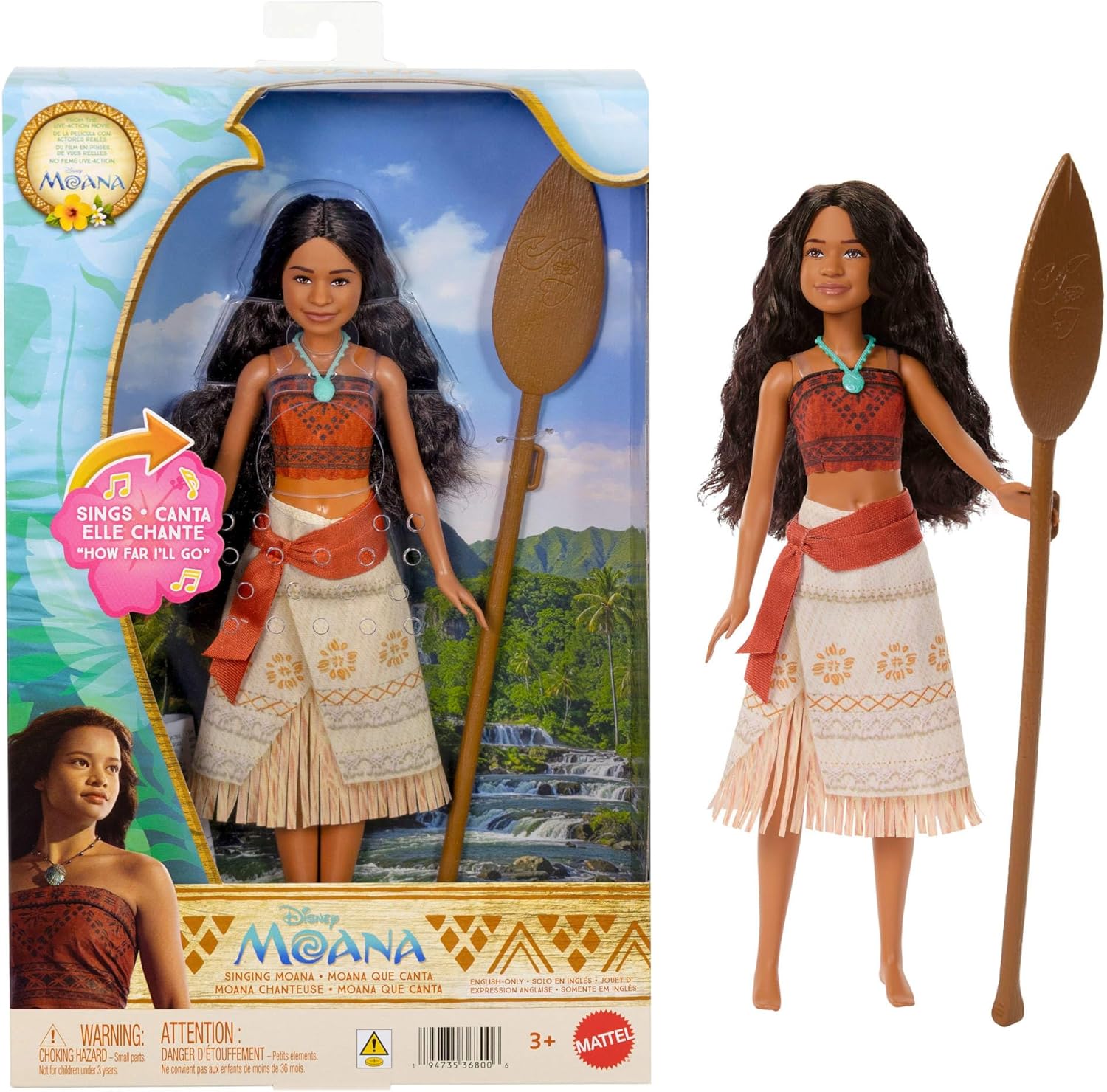 Disney Moana Live Action Moana Singing Fashion Doll
